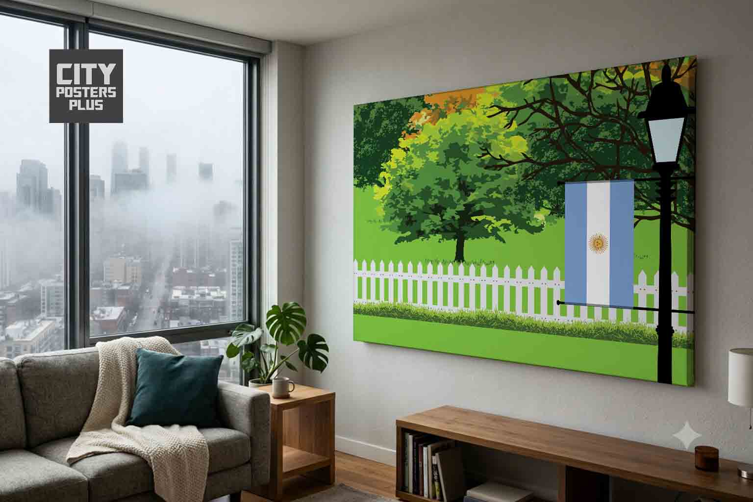 Argentina-tree Home Town Trees Landscape Canvas Wrapped Wall Art
