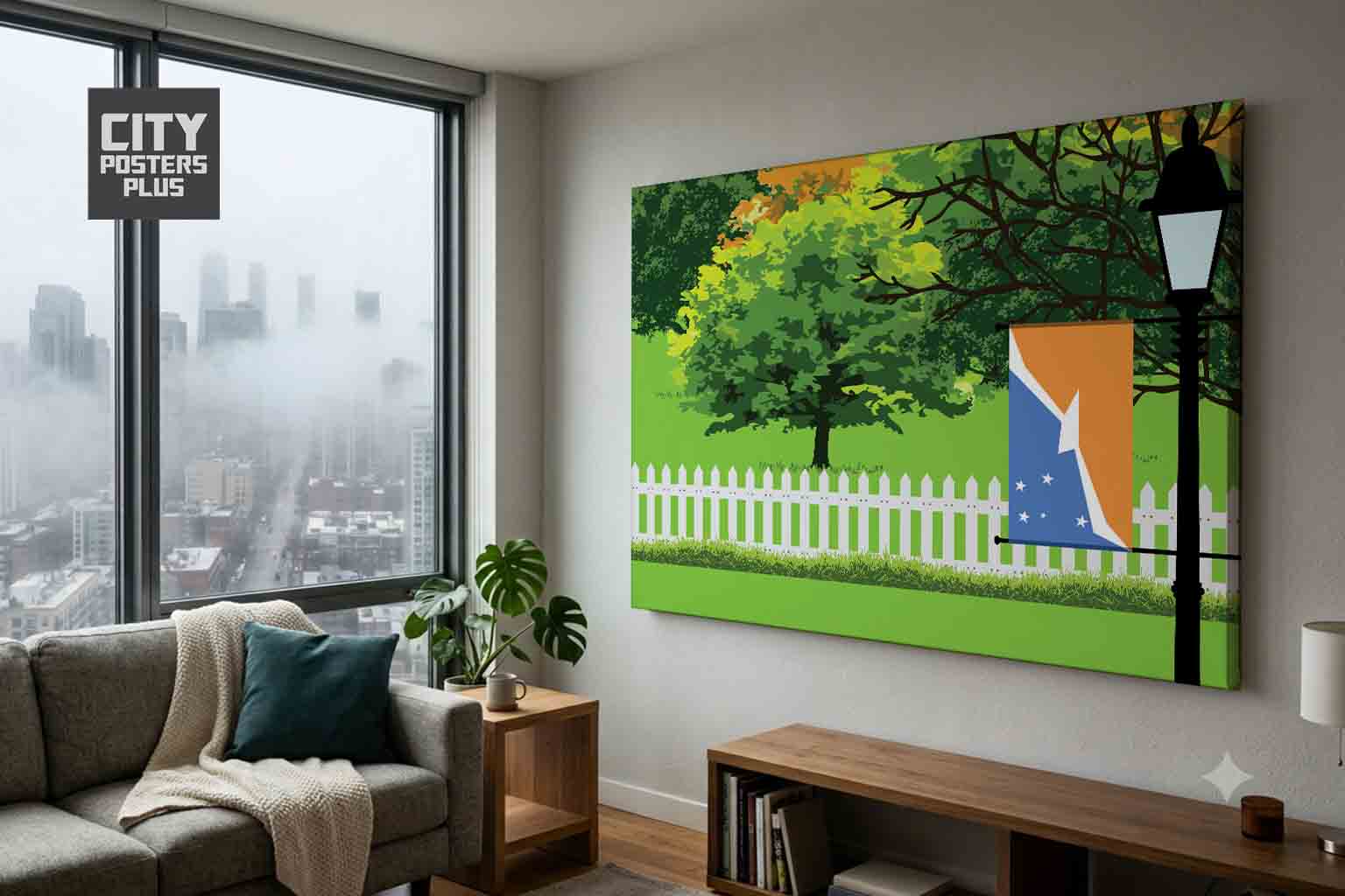 Tierra del Fuego Province - Argentina Home Town Trees Landscape Canvas Wrapped Wall Art