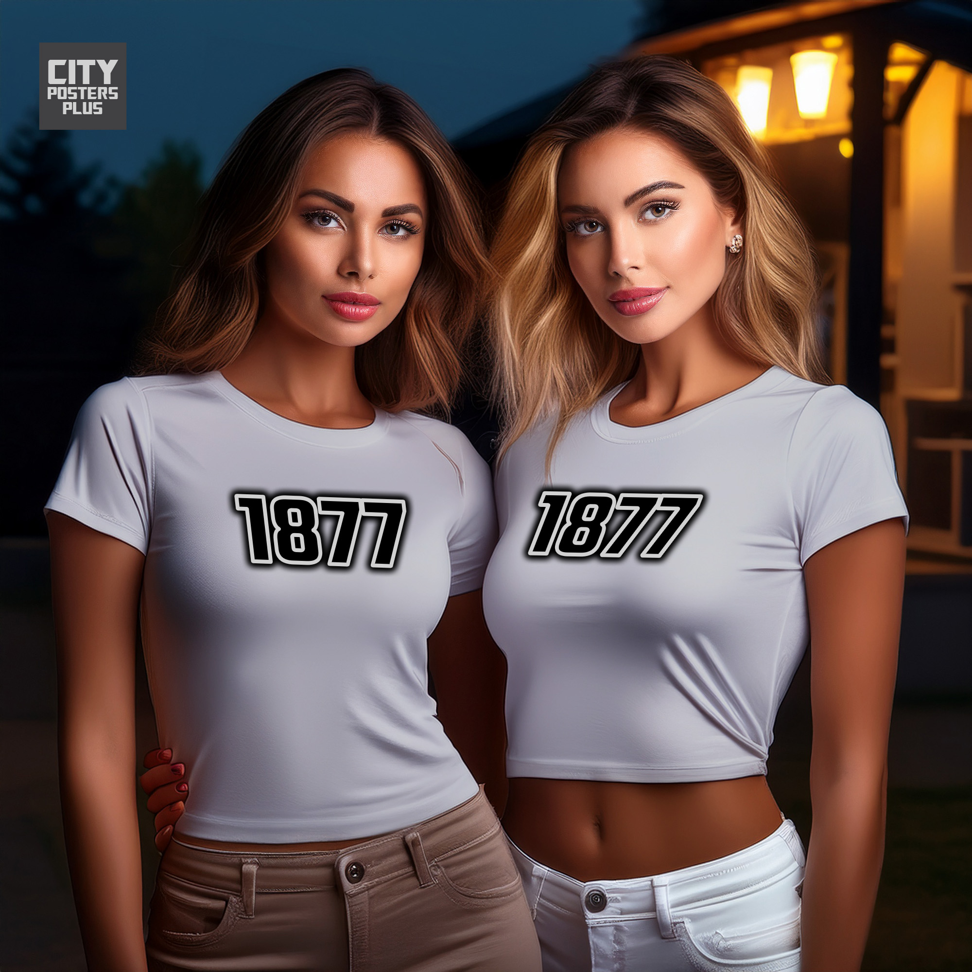 1877 Year Women Crop Top (Melange Grey)