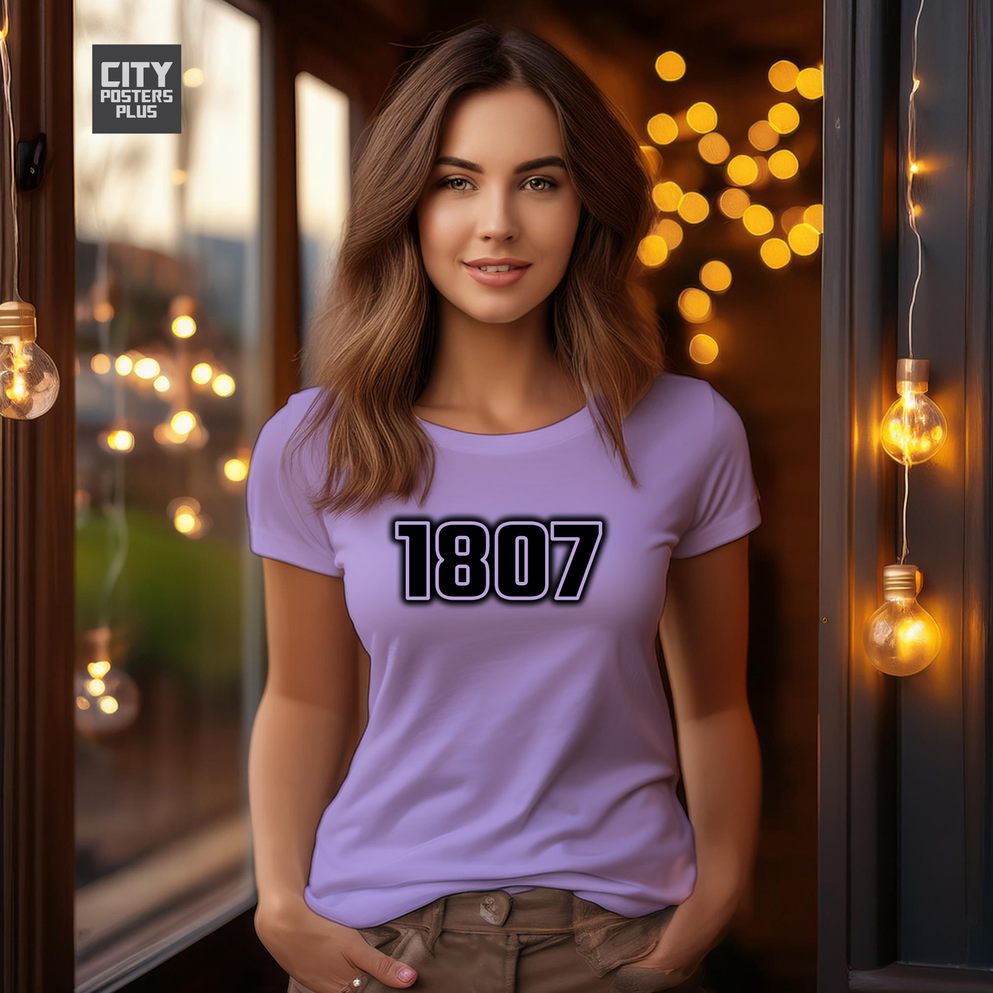 1807 Year Women T-Shirt (Iris Lavender)