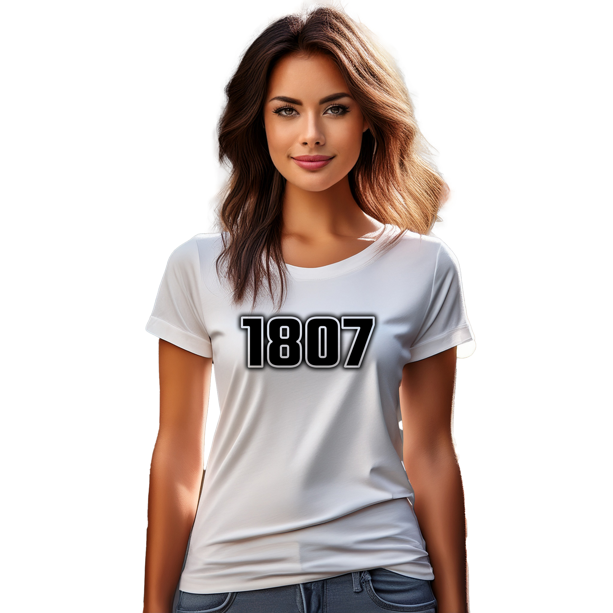 1807 Year Women T-Shirt (White) | 360 Fog Plus