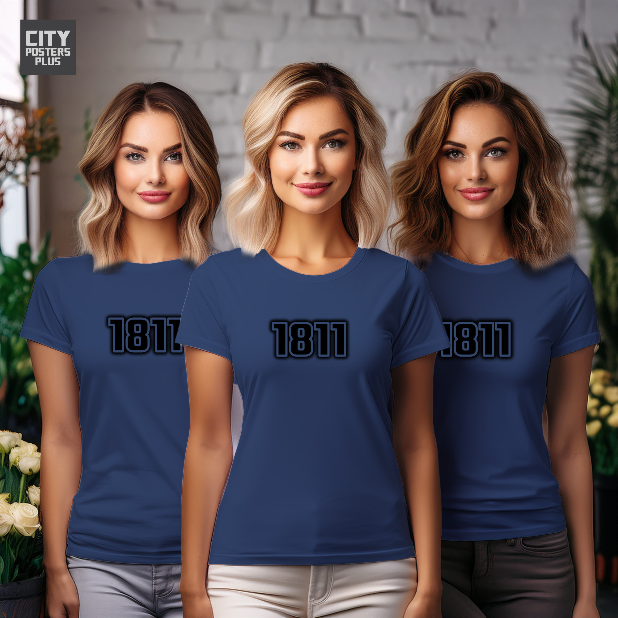 1811 Year Women T-Shirt (Navy Blue)