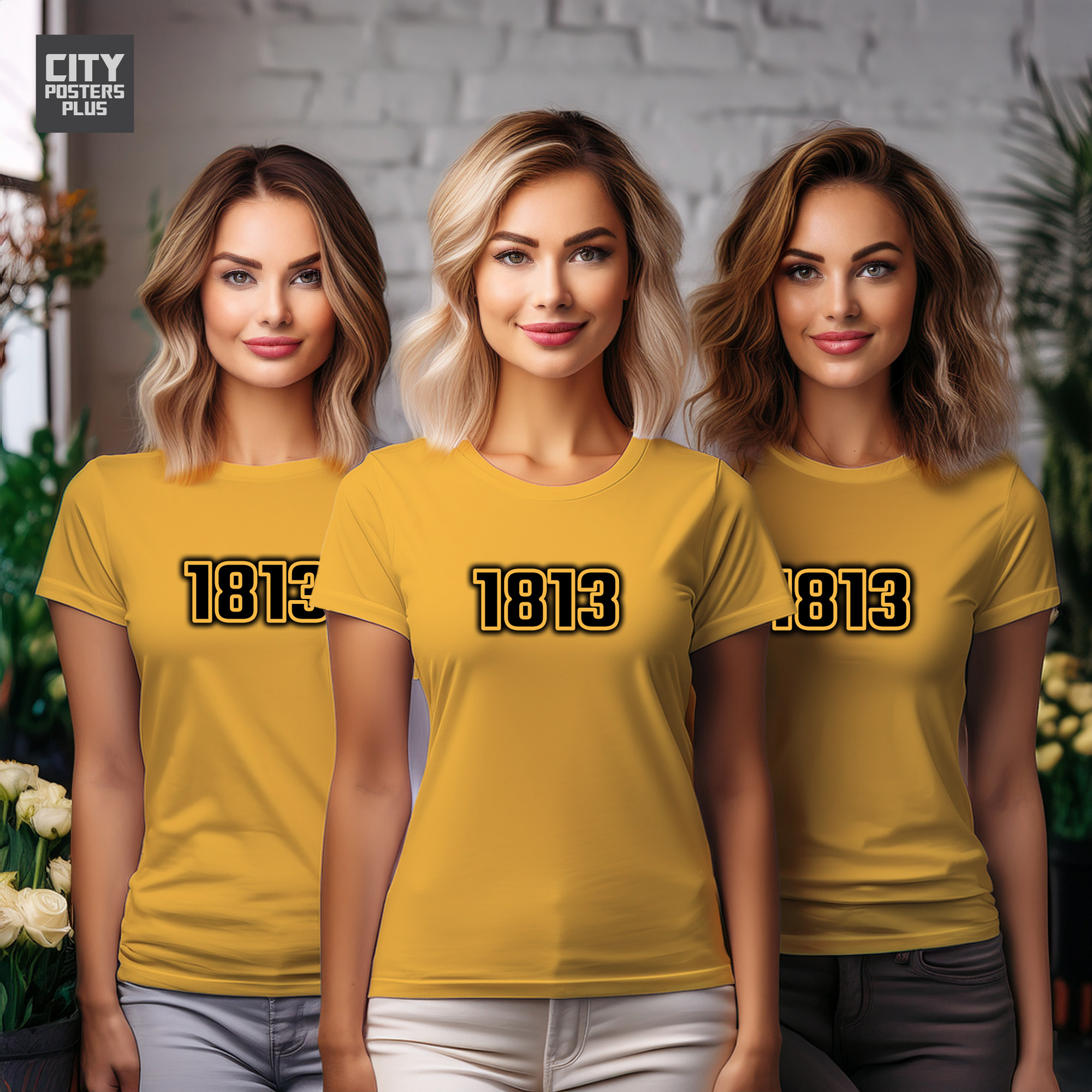 1813 Year Women T-Shirt (Golden Yellow)