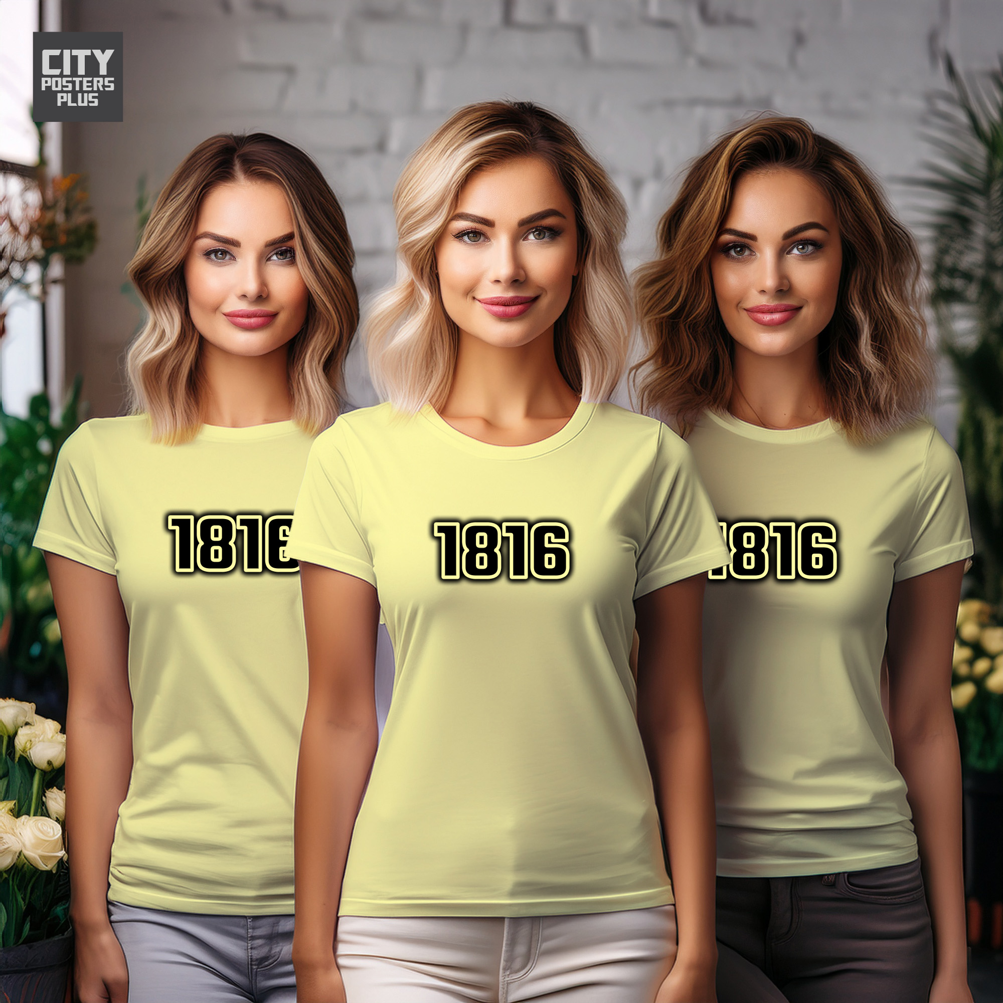 1816 Year Women T-Shirt (Butter Yellow)