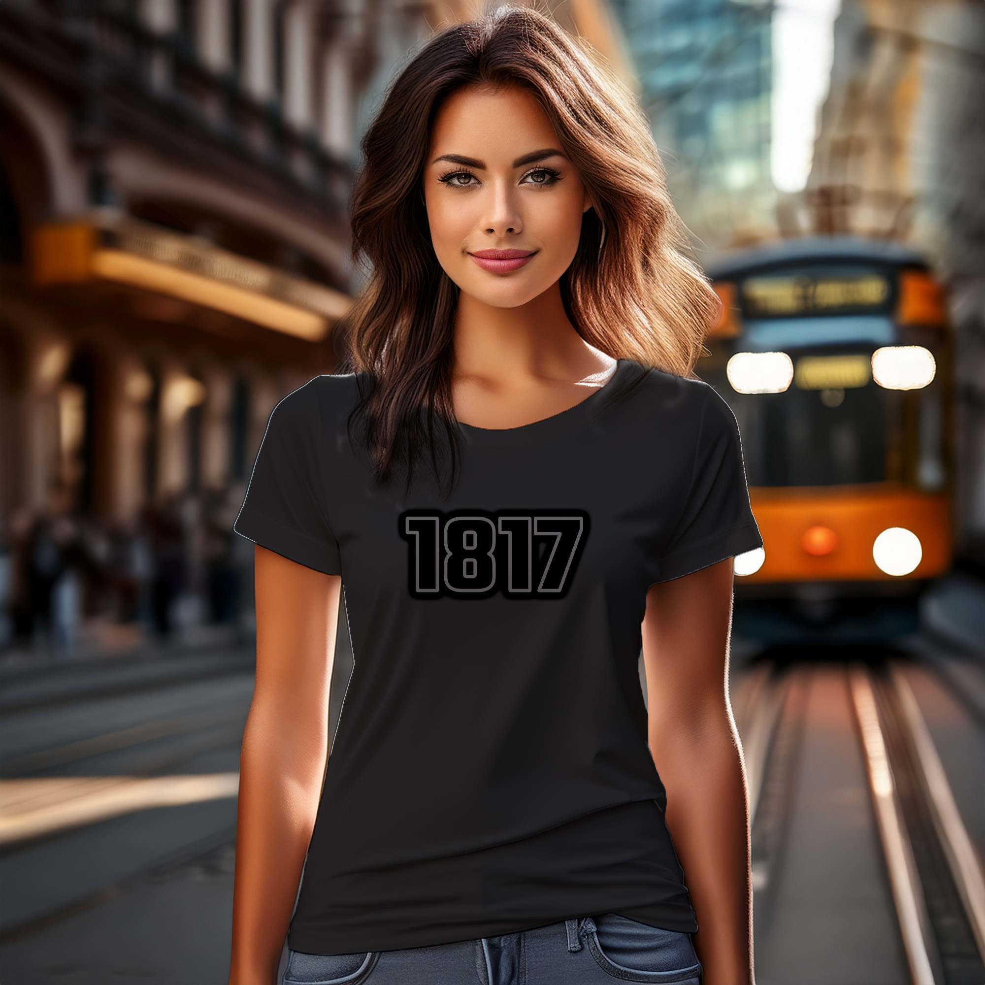 1817 Year Women T-Shirt (Black)