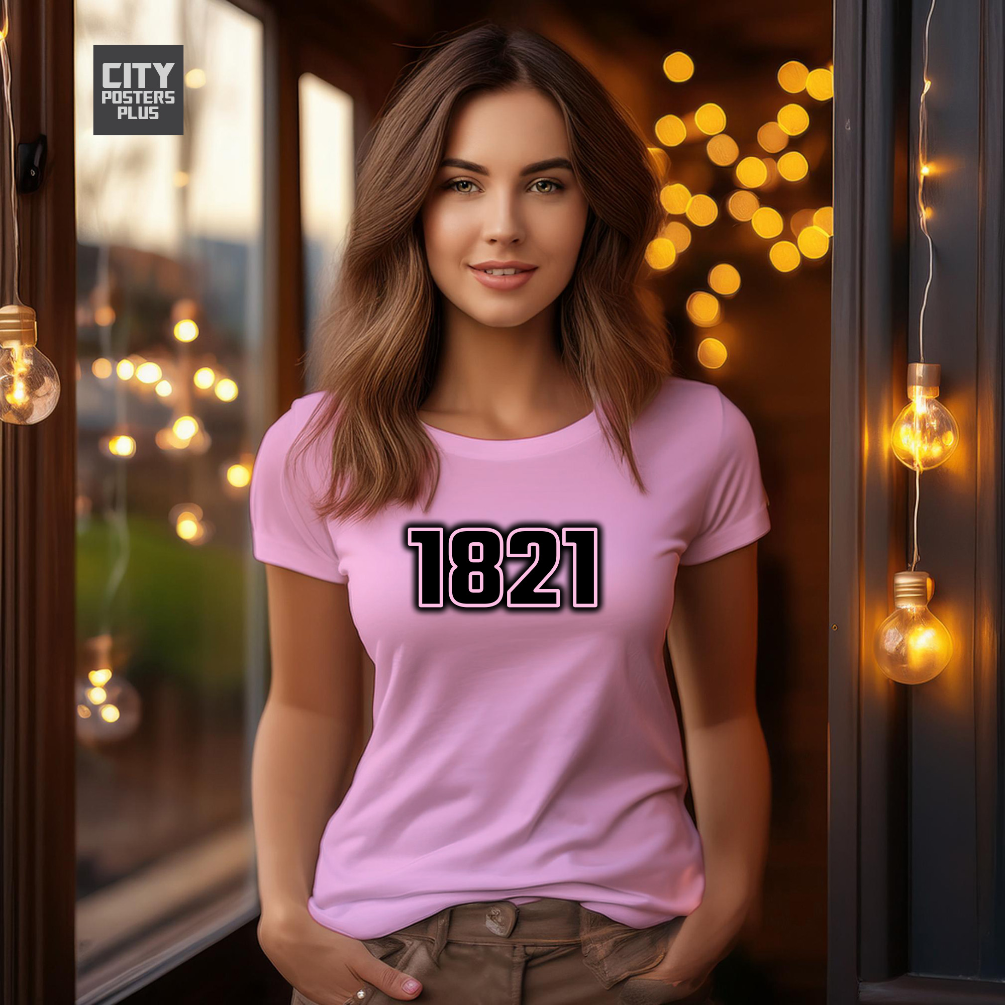 1821 Year Women T-Shirt (Light Pink)