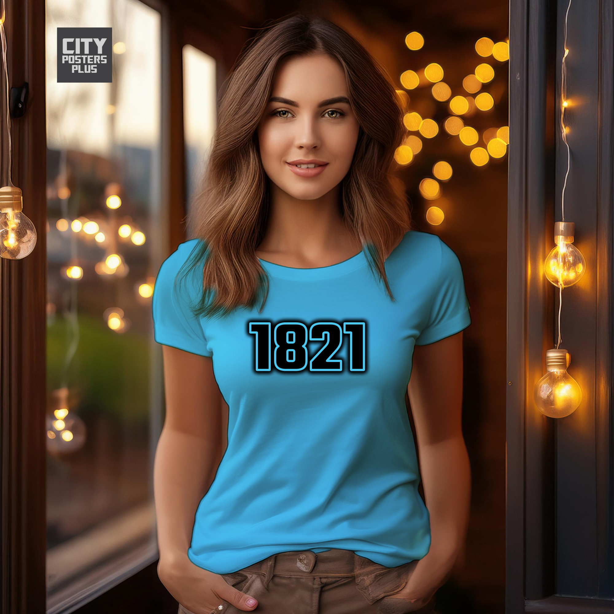 1821 Year Women T-Shirt (Sky Blue)
