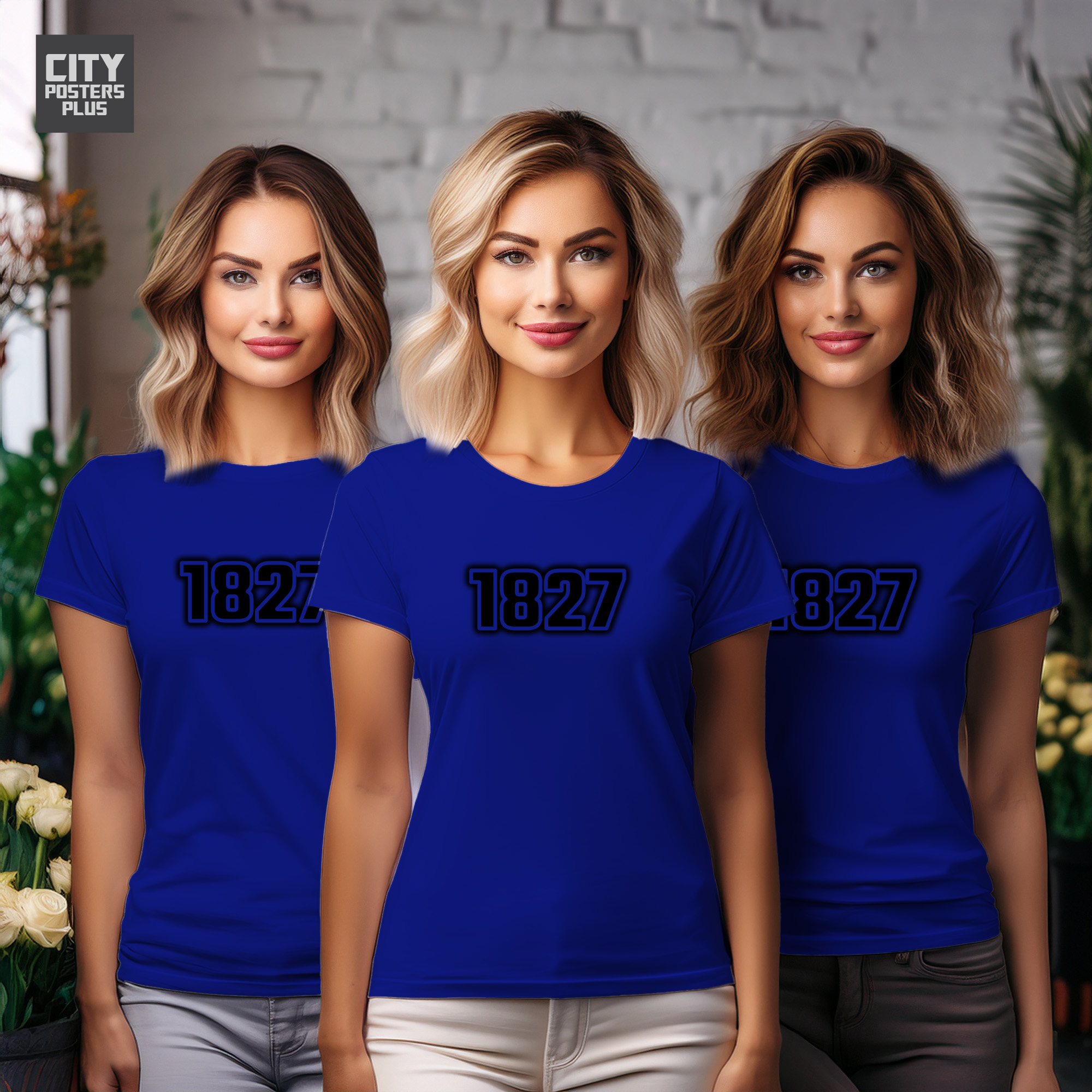 1827 Year Women T-Shirt (Royal Blue)