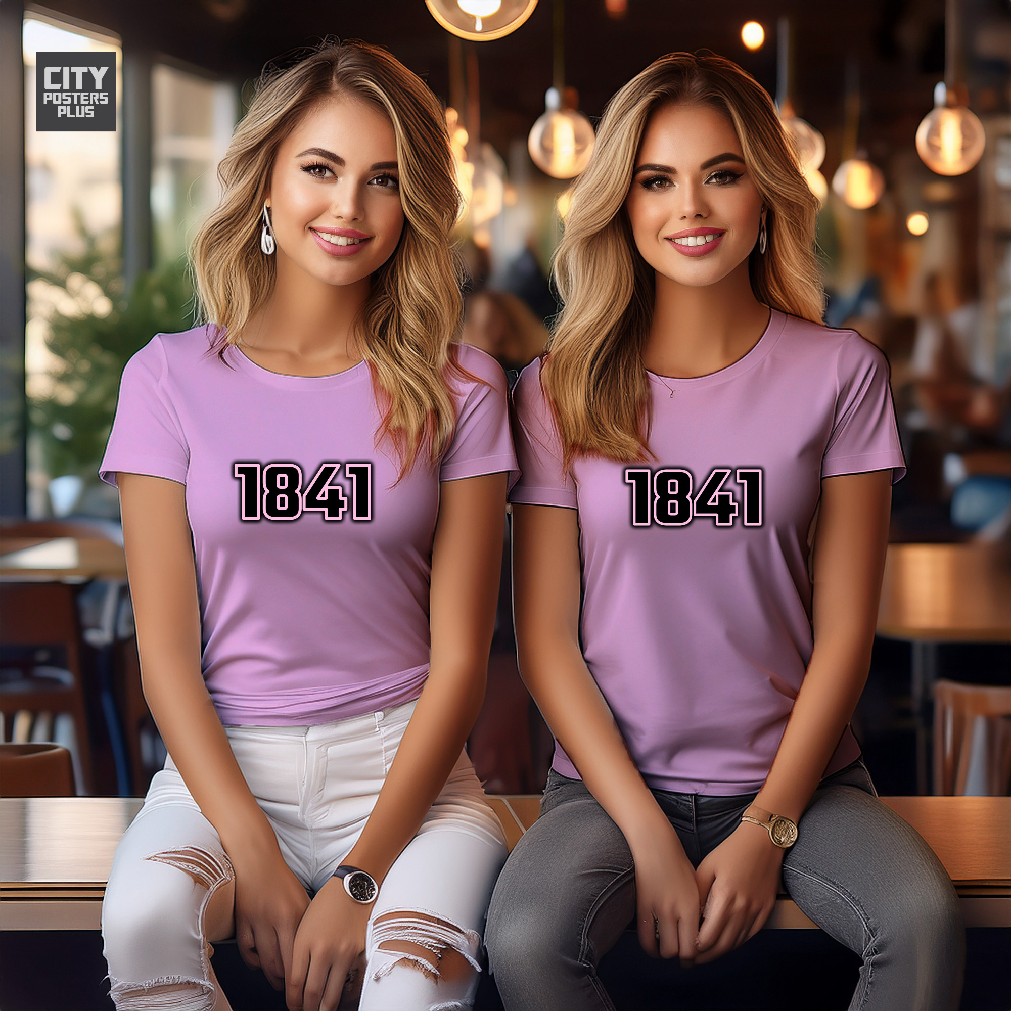 1841 Year Women T-Shirt (Light Pink)