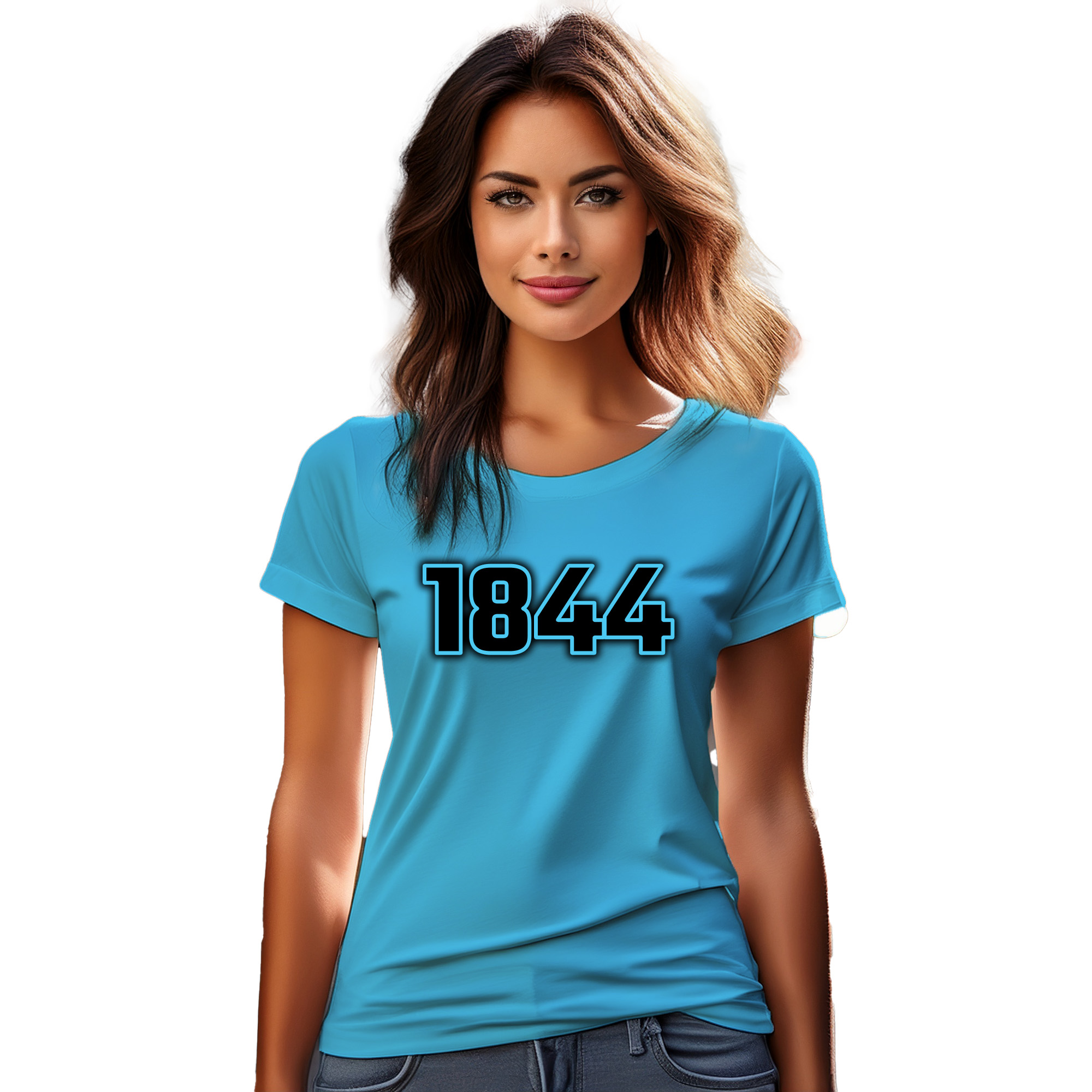 1844 Year Women T-Shirt (Sky Blue) | 360 Fog Plus