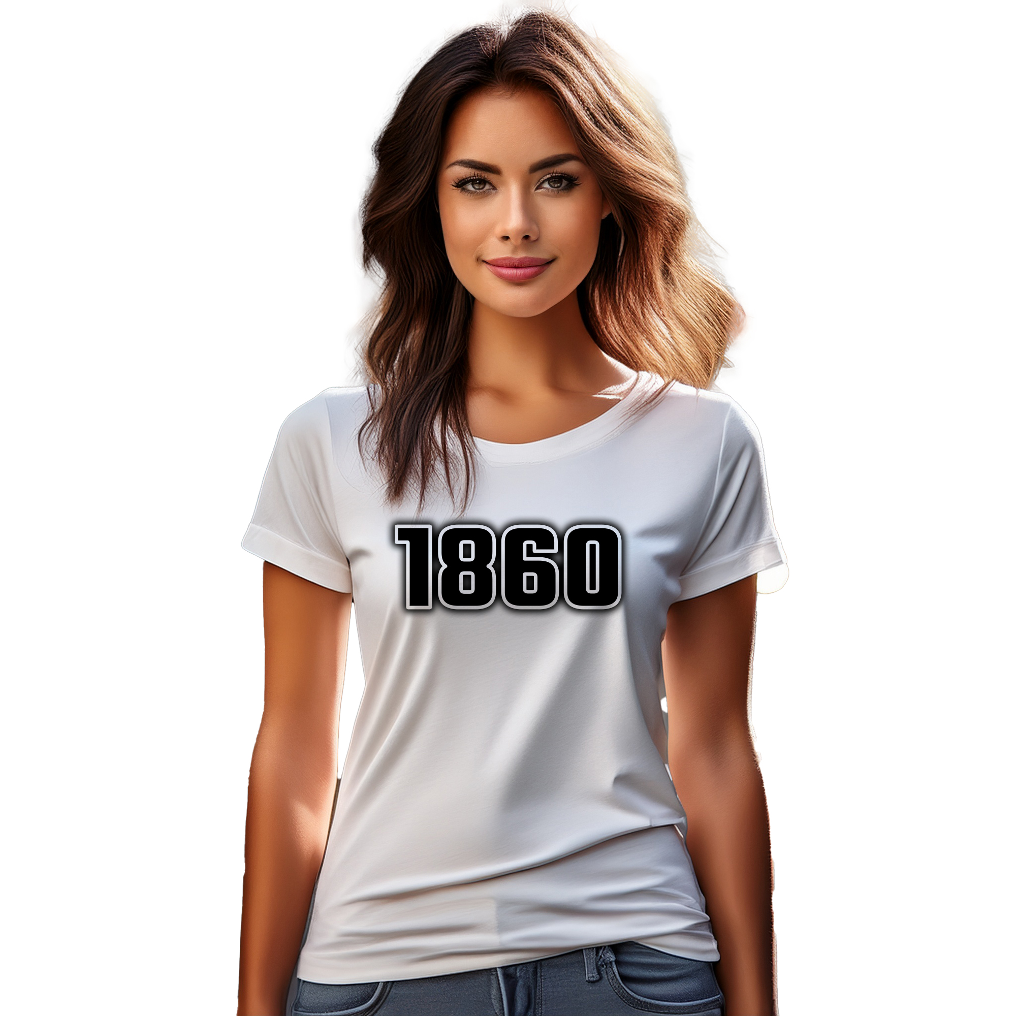 1860 Year Women T-Shirt (White) | 360 Fog Plus