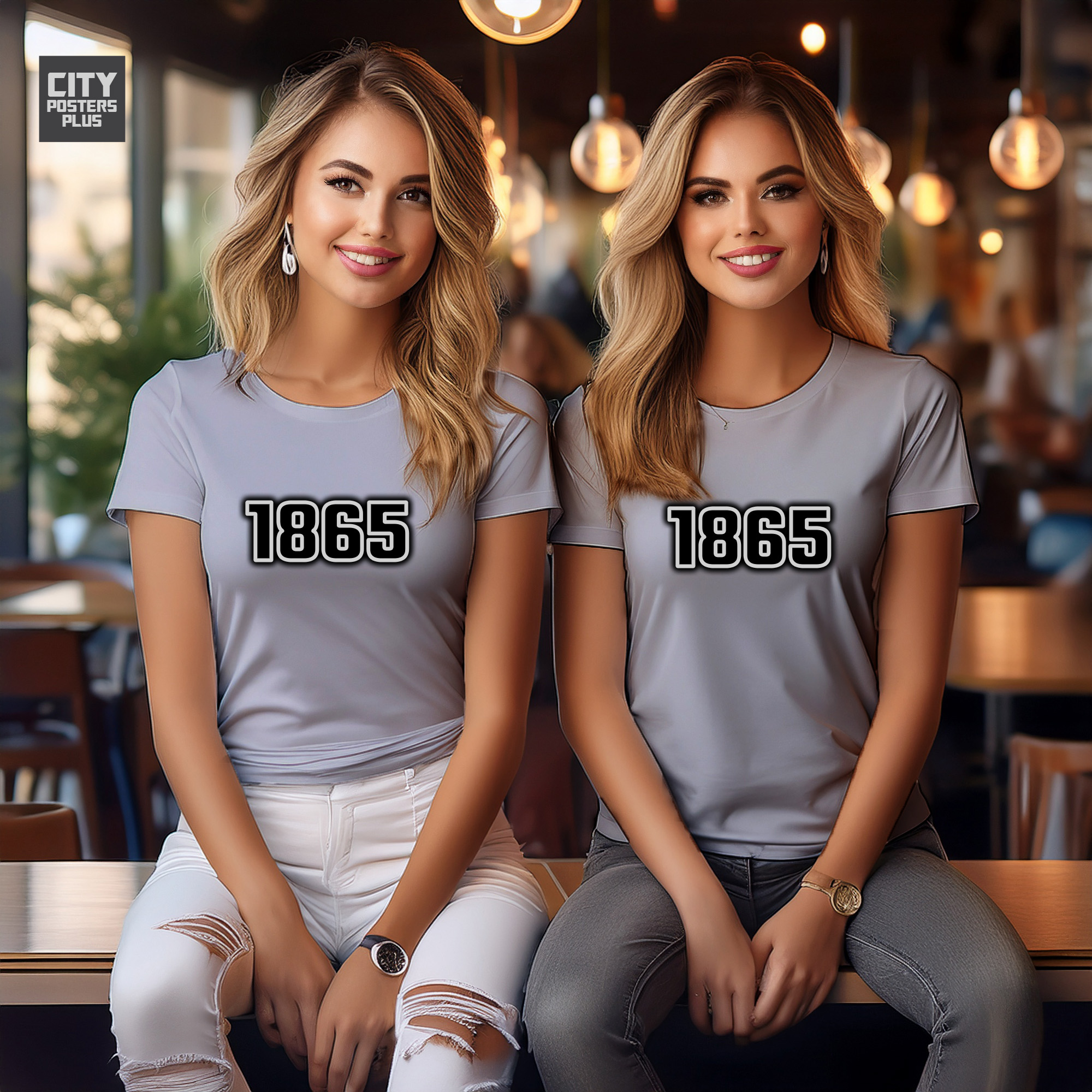 1865 Year Women T-Shirt (Melange Grey)