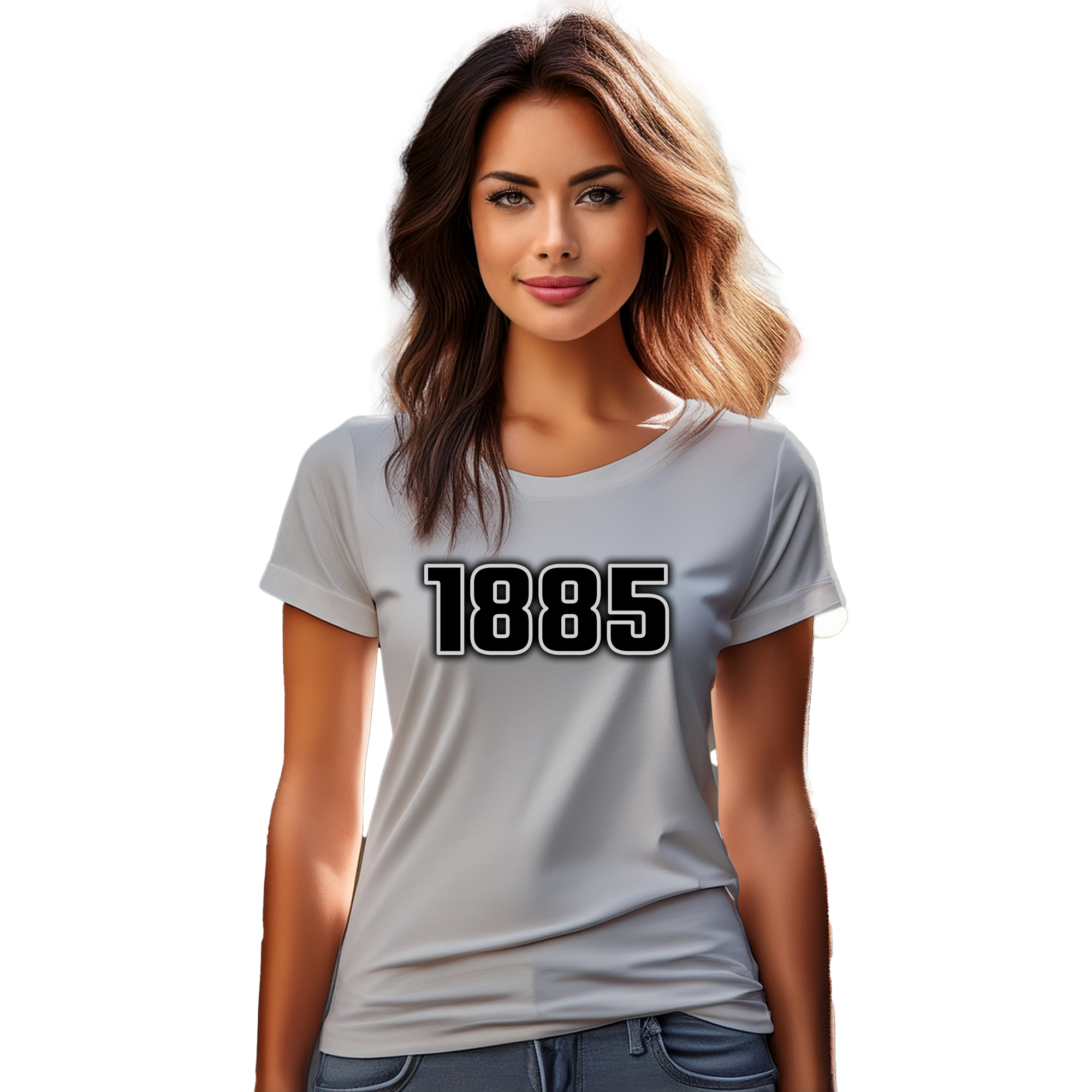 1885 Year Women T-Shirt (Melange Grey) | 360 Fog Plus