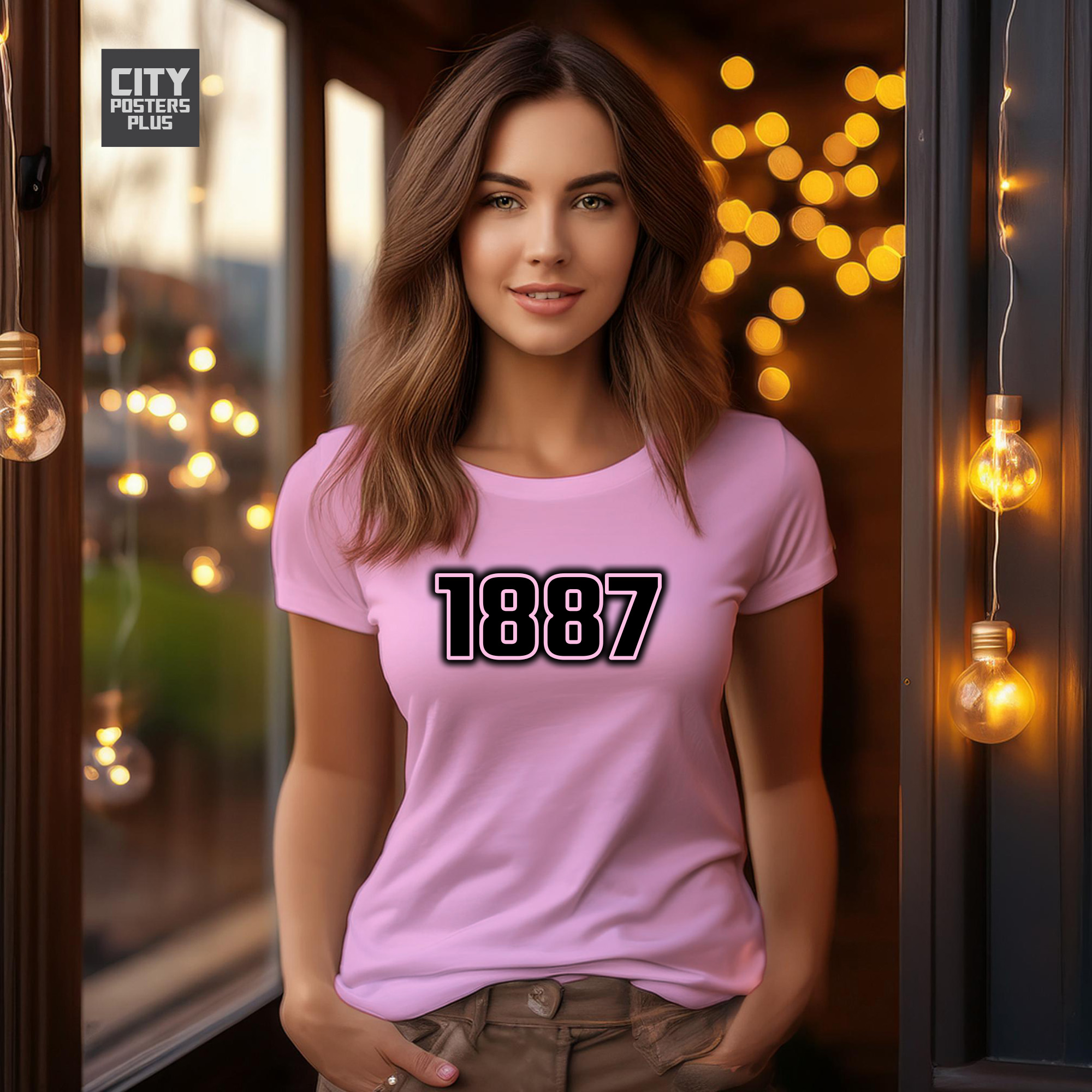 1887 Year Women T-Shirt (Light Pink)
