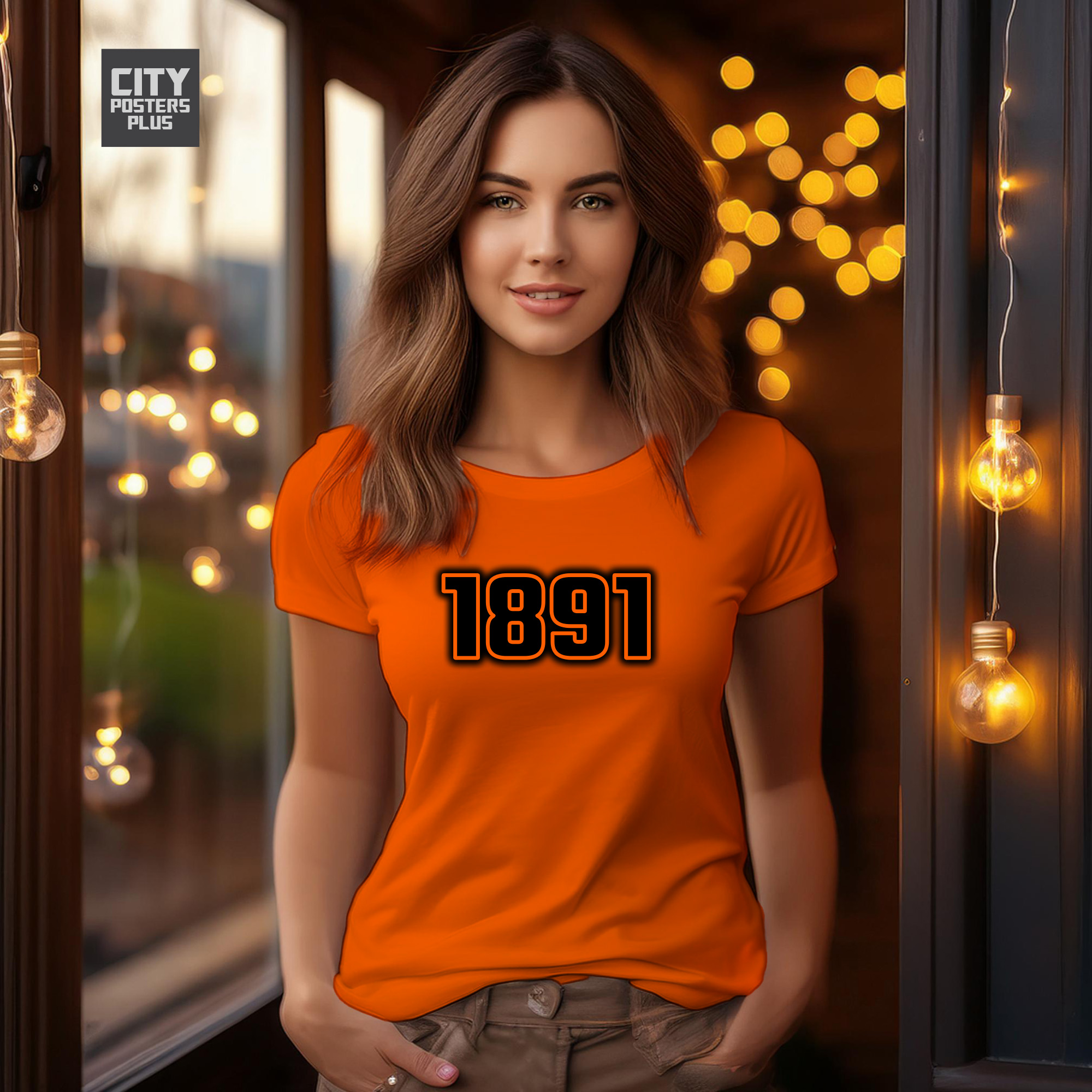 1891 Year Women T-Shirt (Orange)