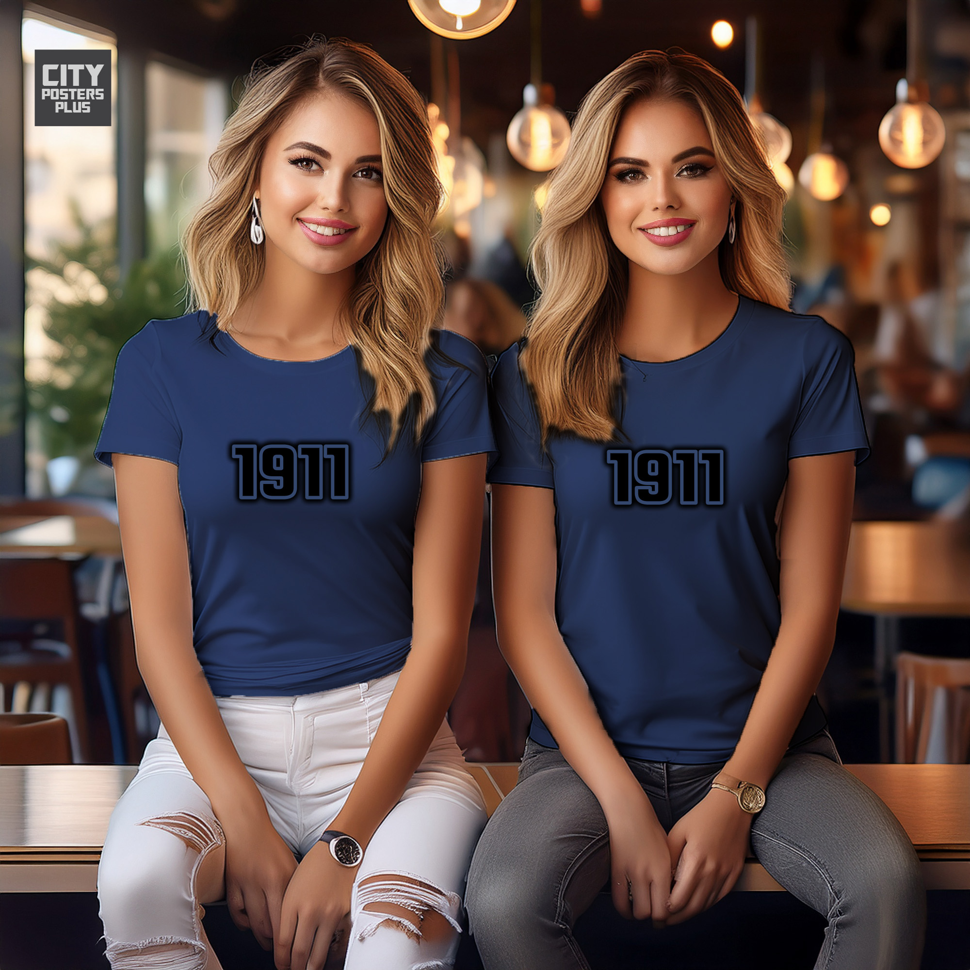 1911 Year Women T-Shirt (Navy Blue)