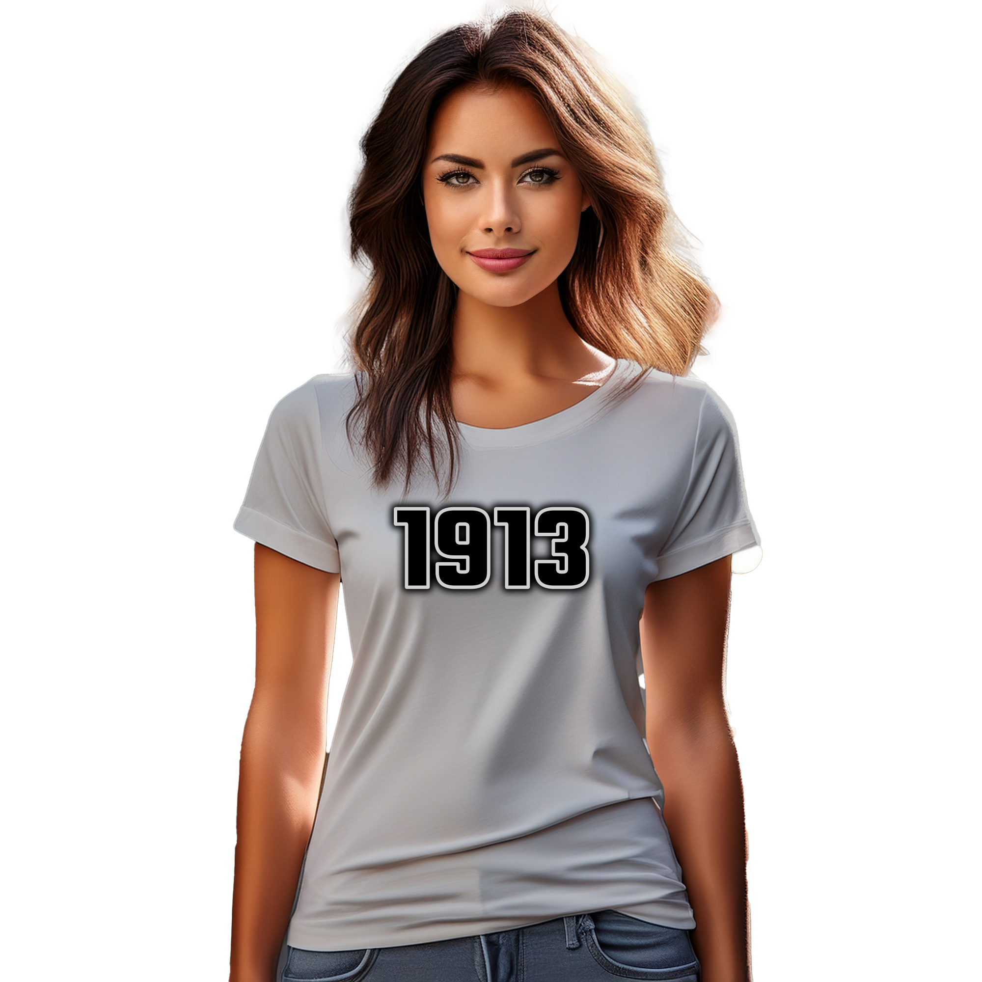 1913 Year Women T-Shirt (Melange Grey) | 360 Fog Plus