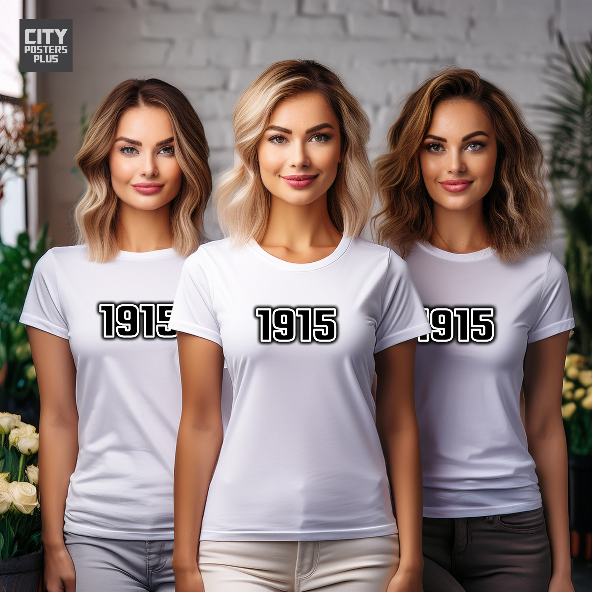 1915 Year Women T-Shirt (White)