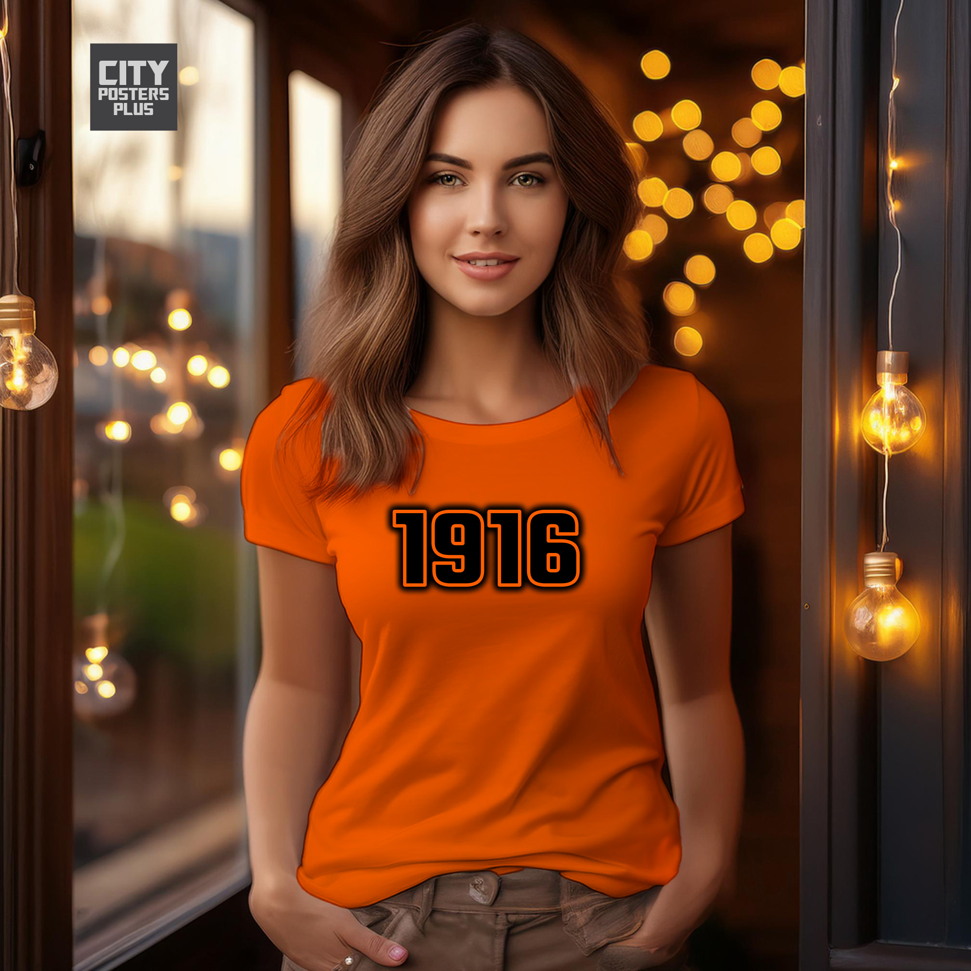 1916 Year Women T-Shirt (Orange)