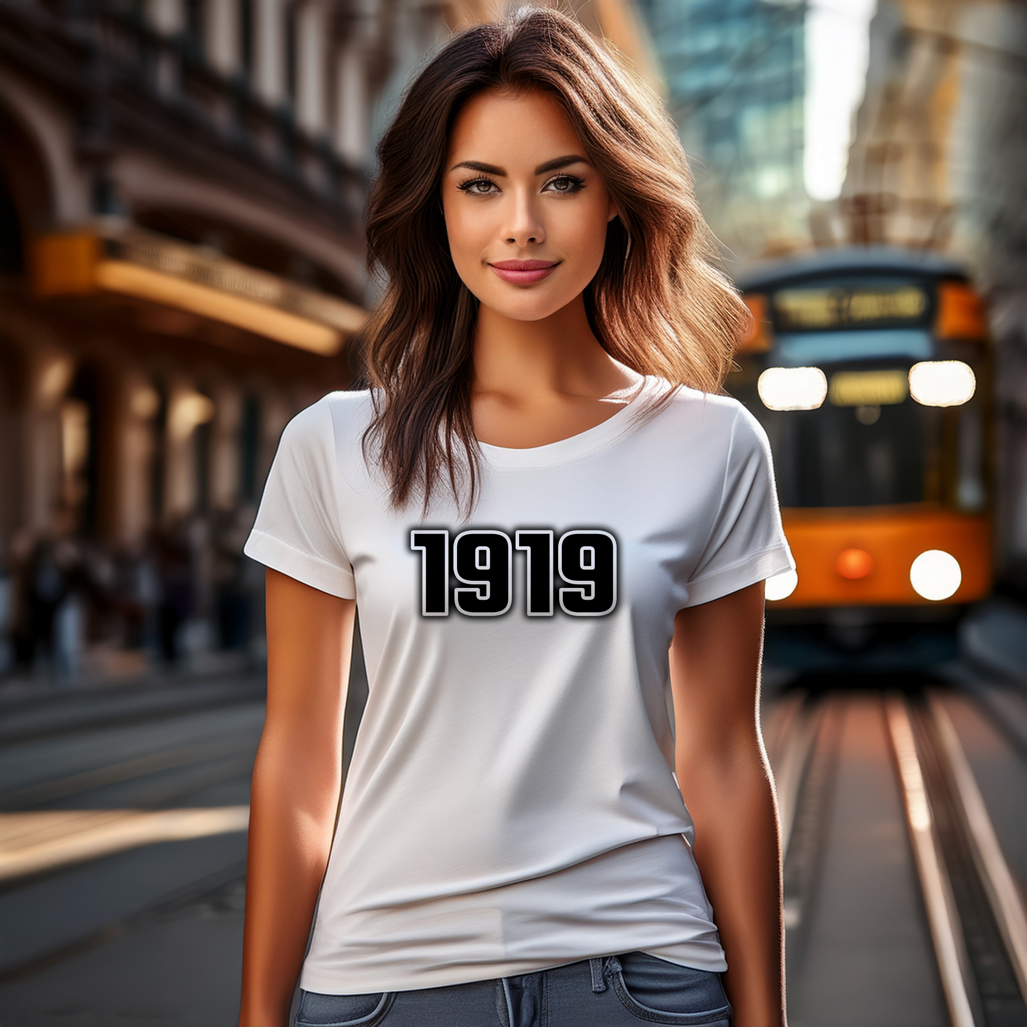 1919 Year Women T-Shirt (White)