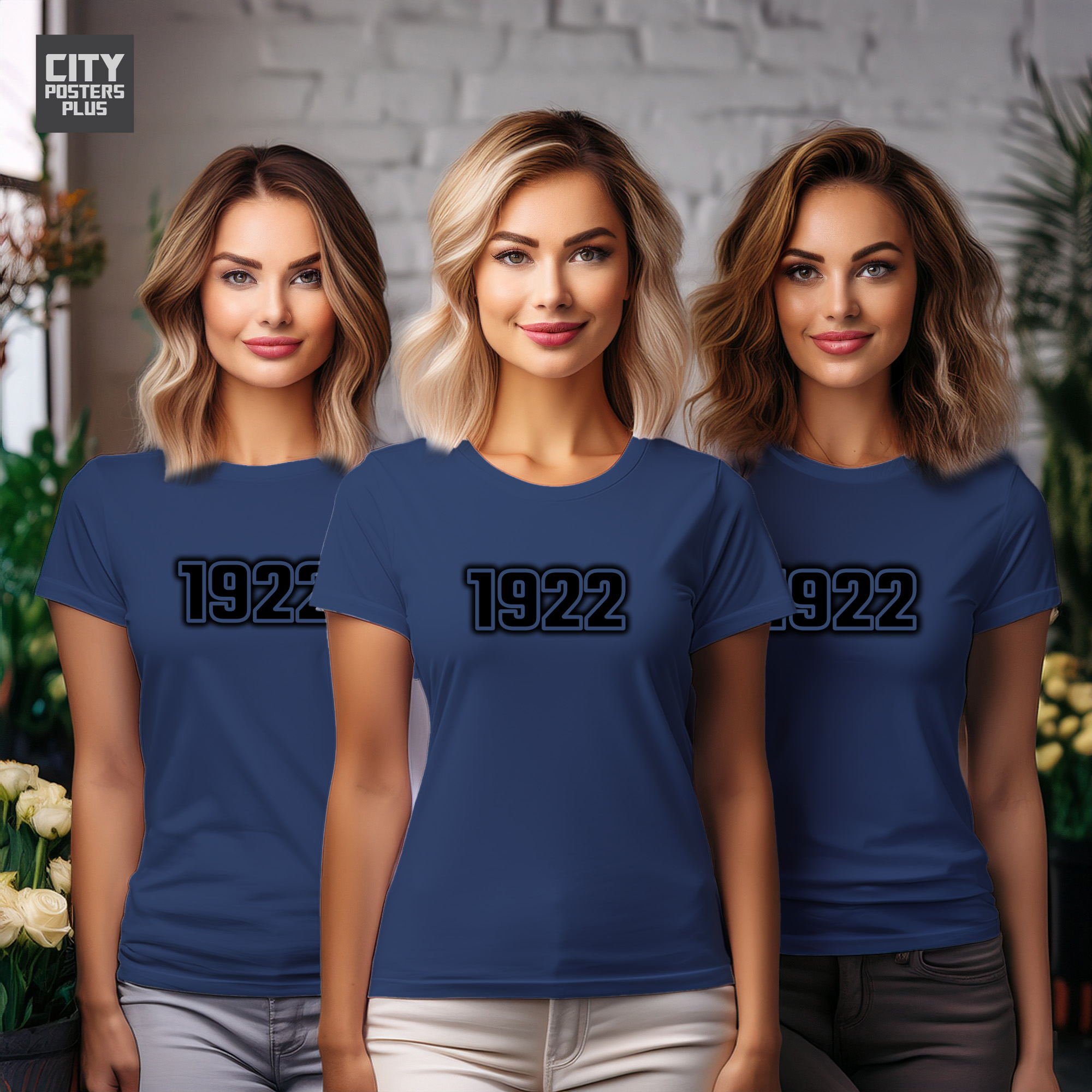 1922 Year Women T-Shirt (Navy Blue)