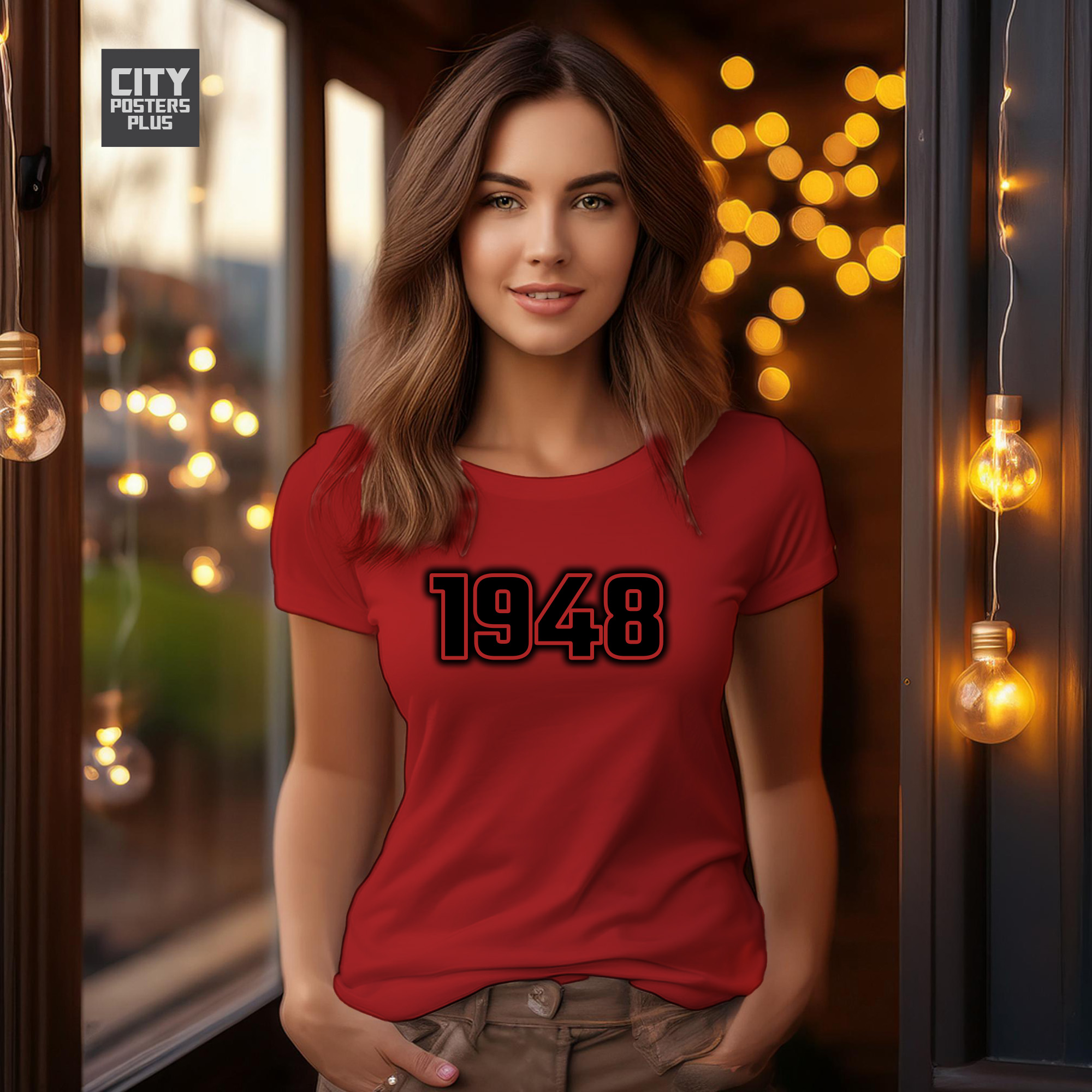 1948 Year Women T-Shirt (Red)