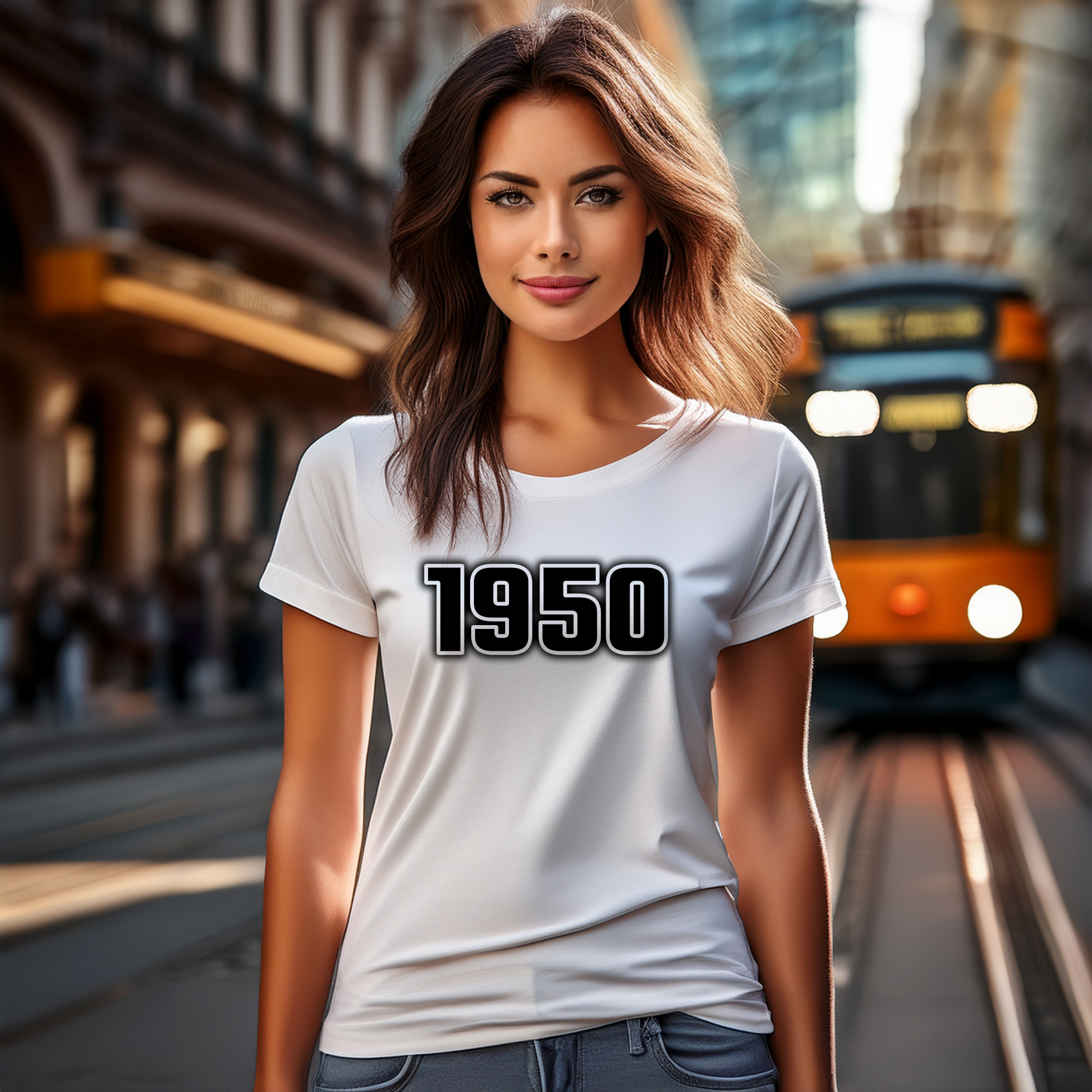 1950 Year Women T-Shirt (White)