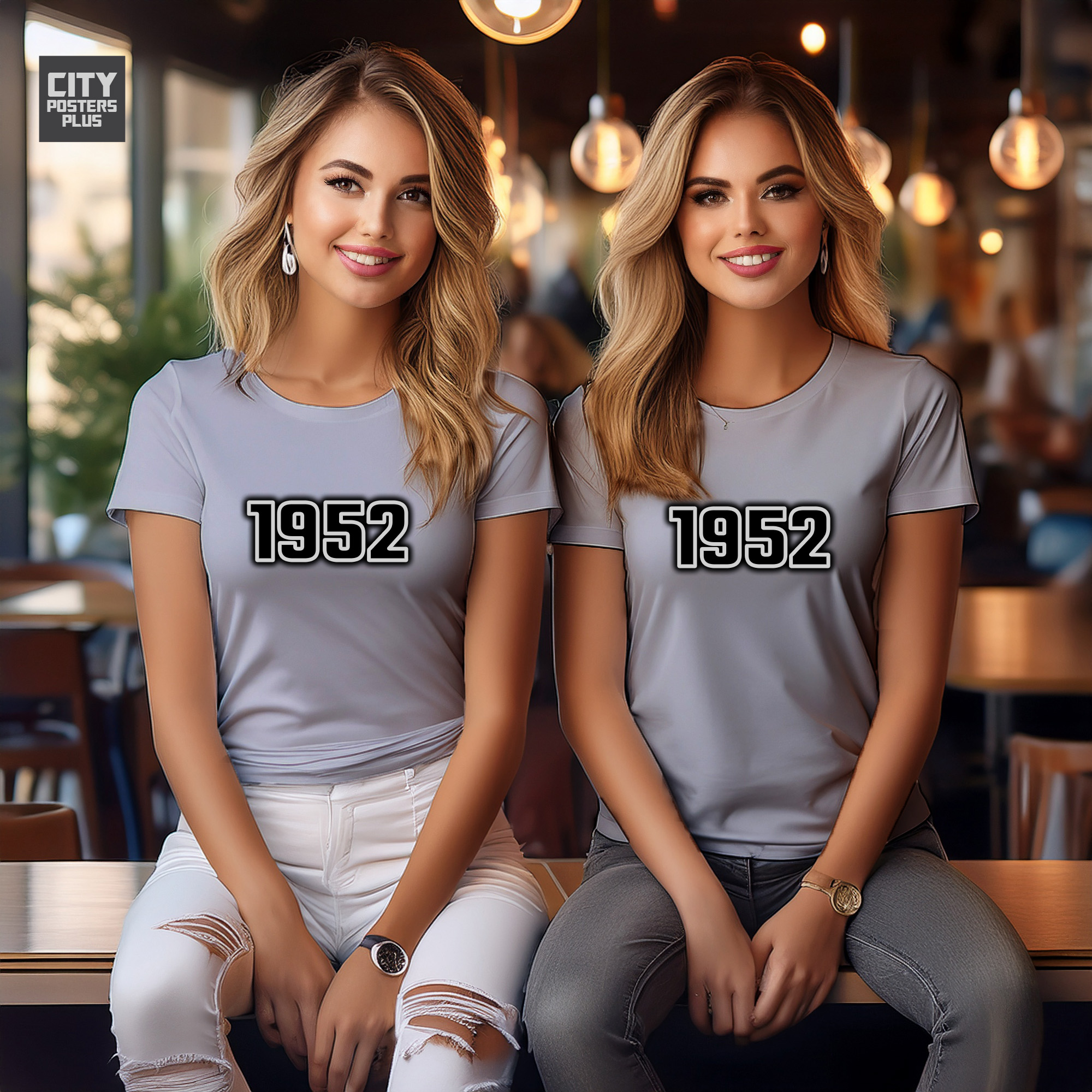 1952 Year Women T-Shirt (Melange Grey)