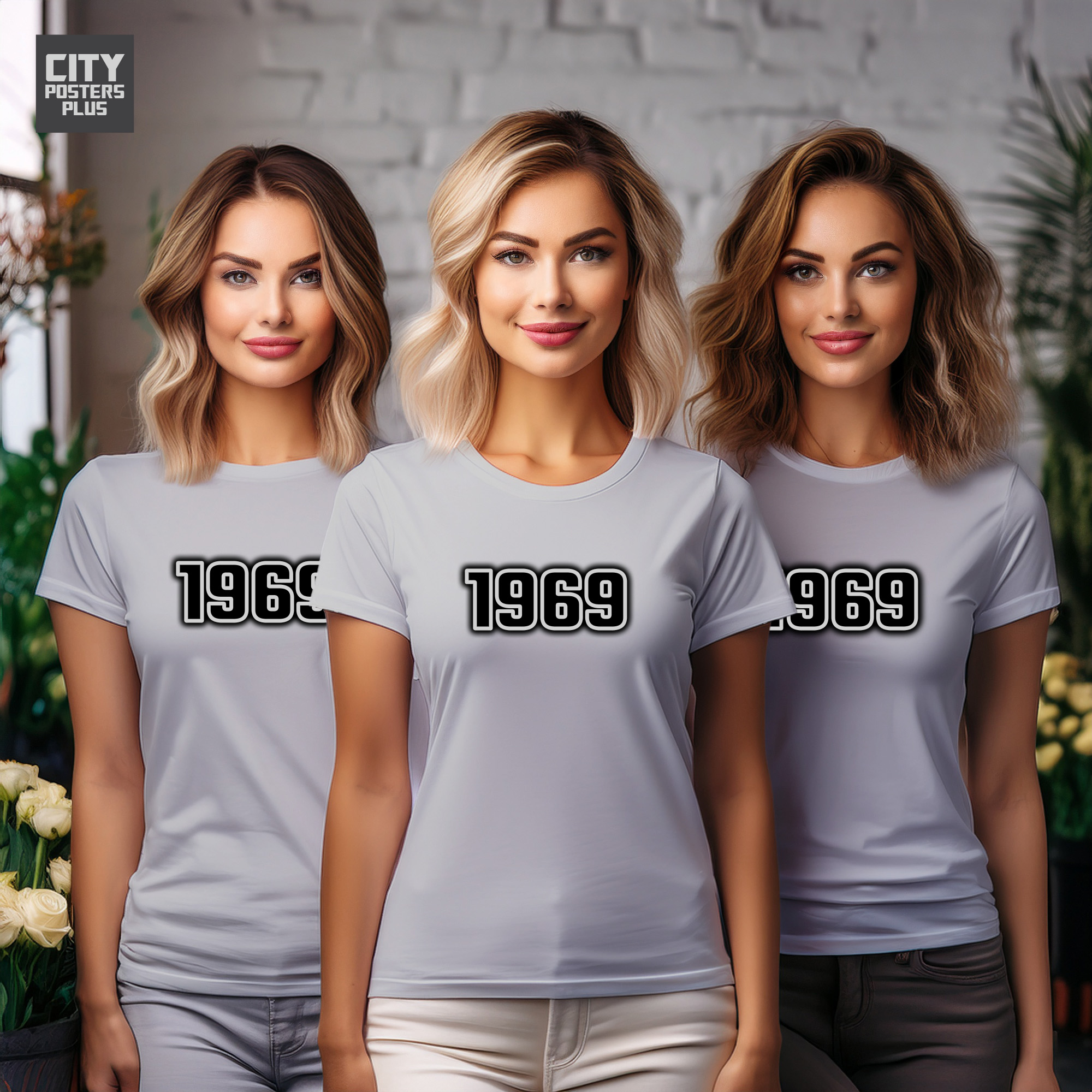 1969 Year Women T-Shirt (Melange Grey)