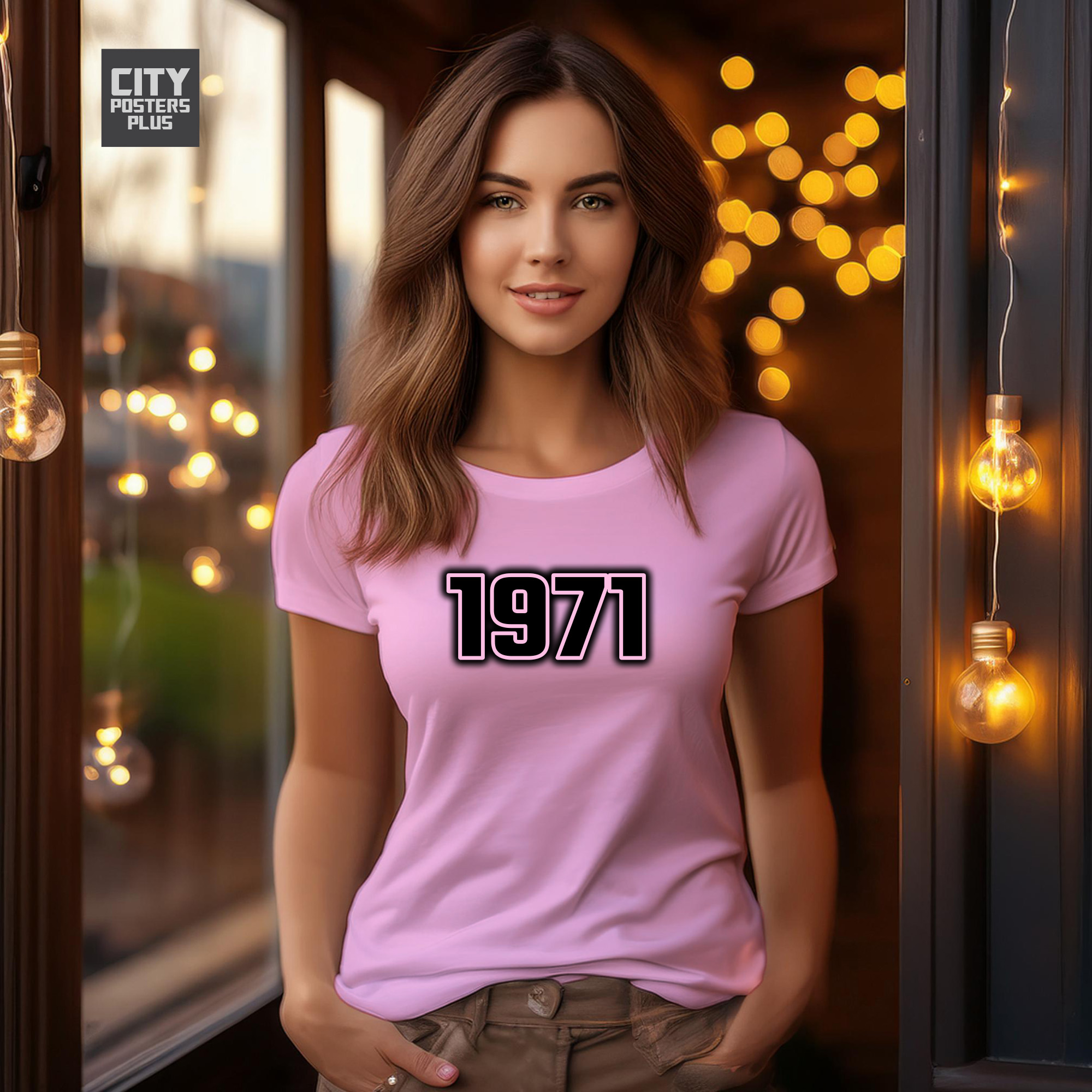 1971 Year Women T-Shirt (Light Pink)