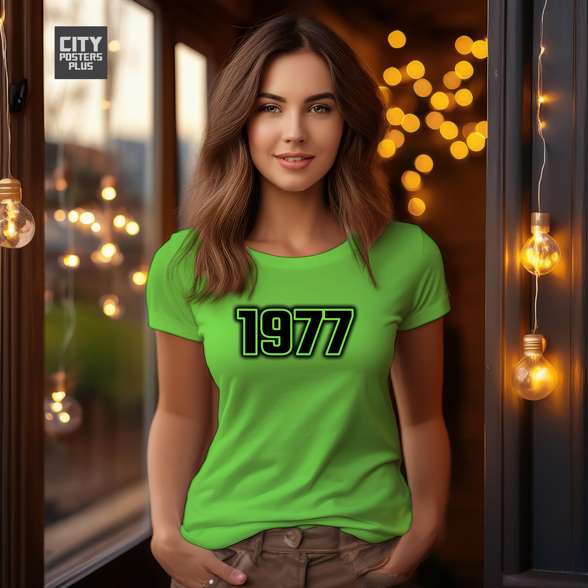 1977 Year Women T-Shirt (Liril Green)