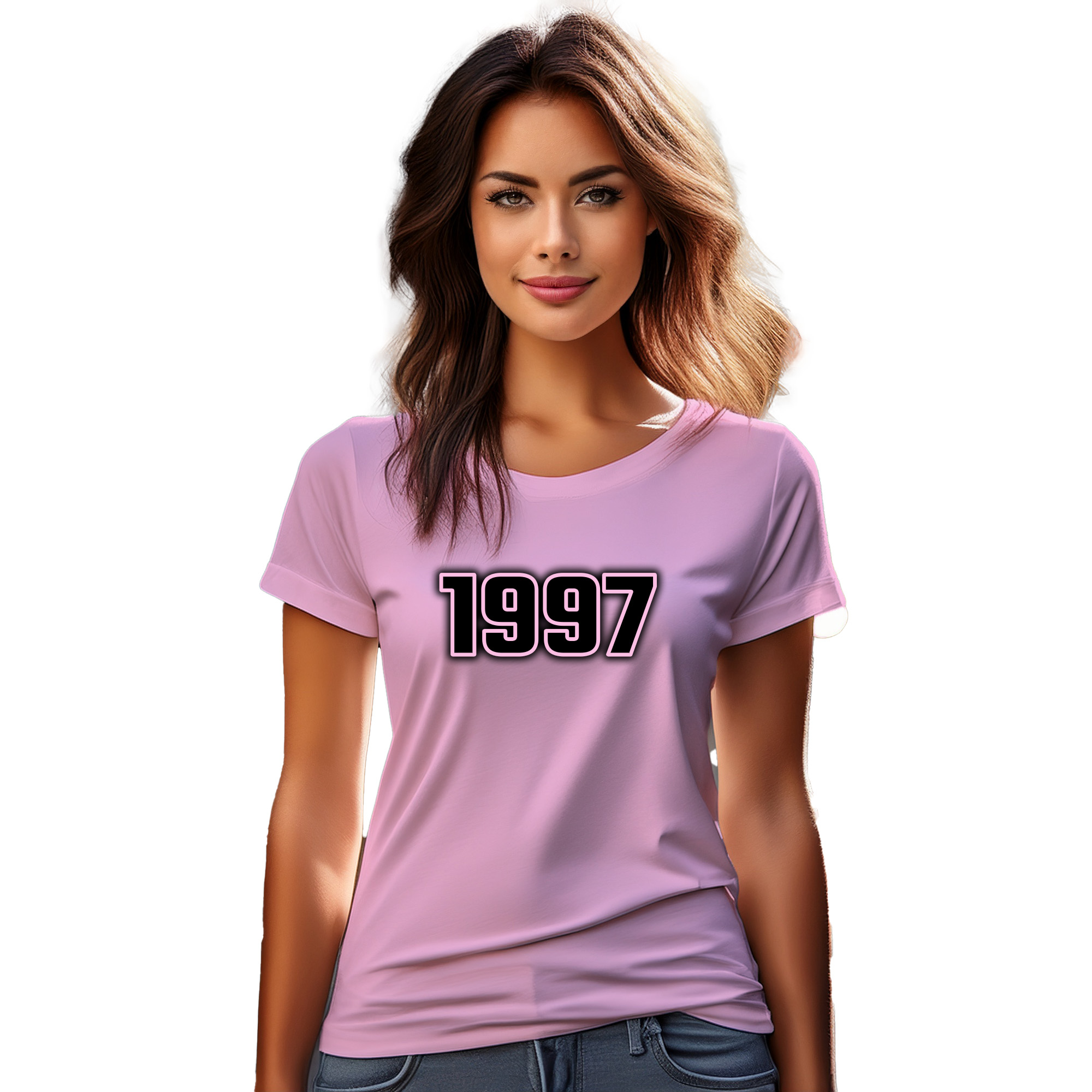 1997 Year Women T-Shirt (Light Pink) | 360 Fog Plus
