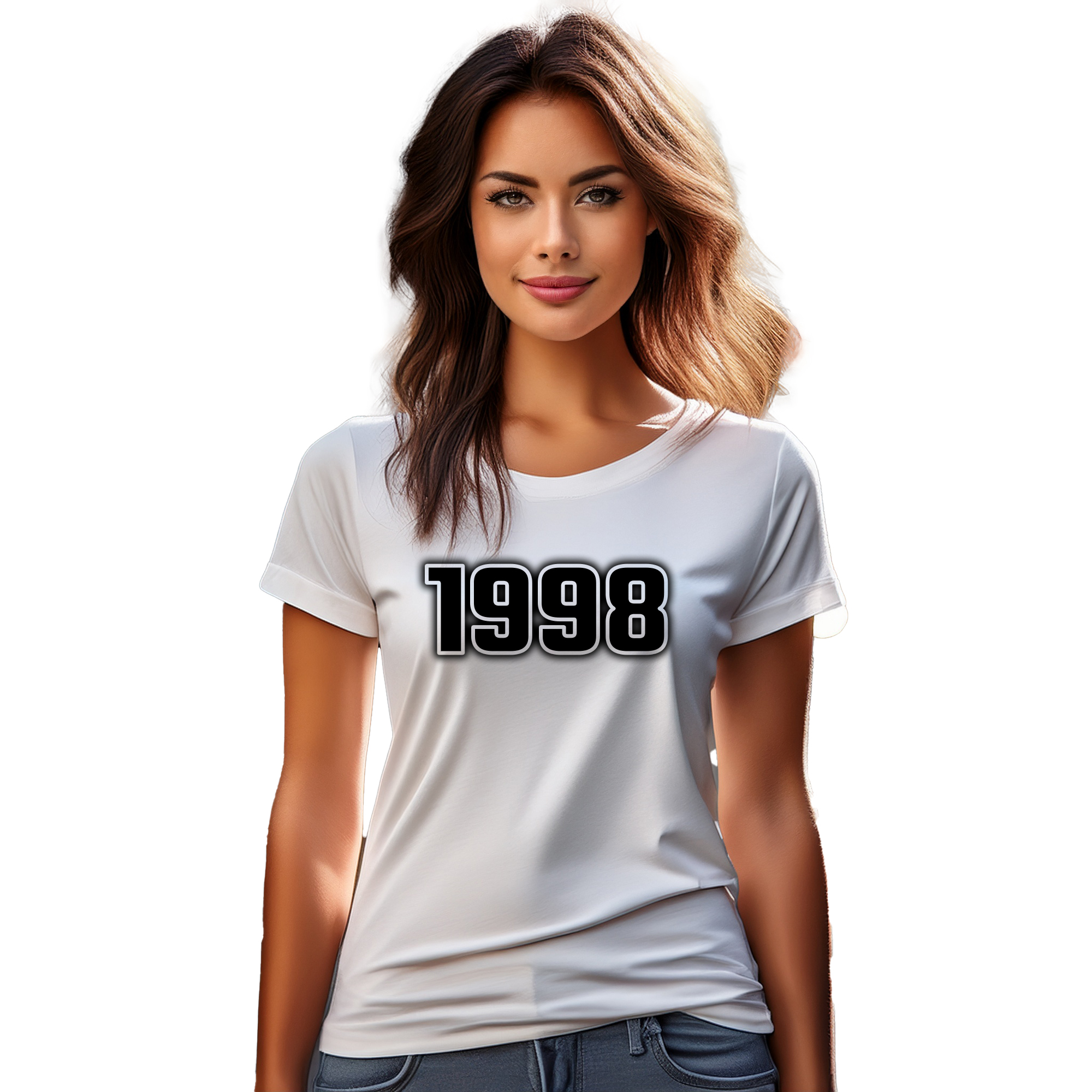 1998 Year Women T-Shirt (White) | 360 Fog Plus