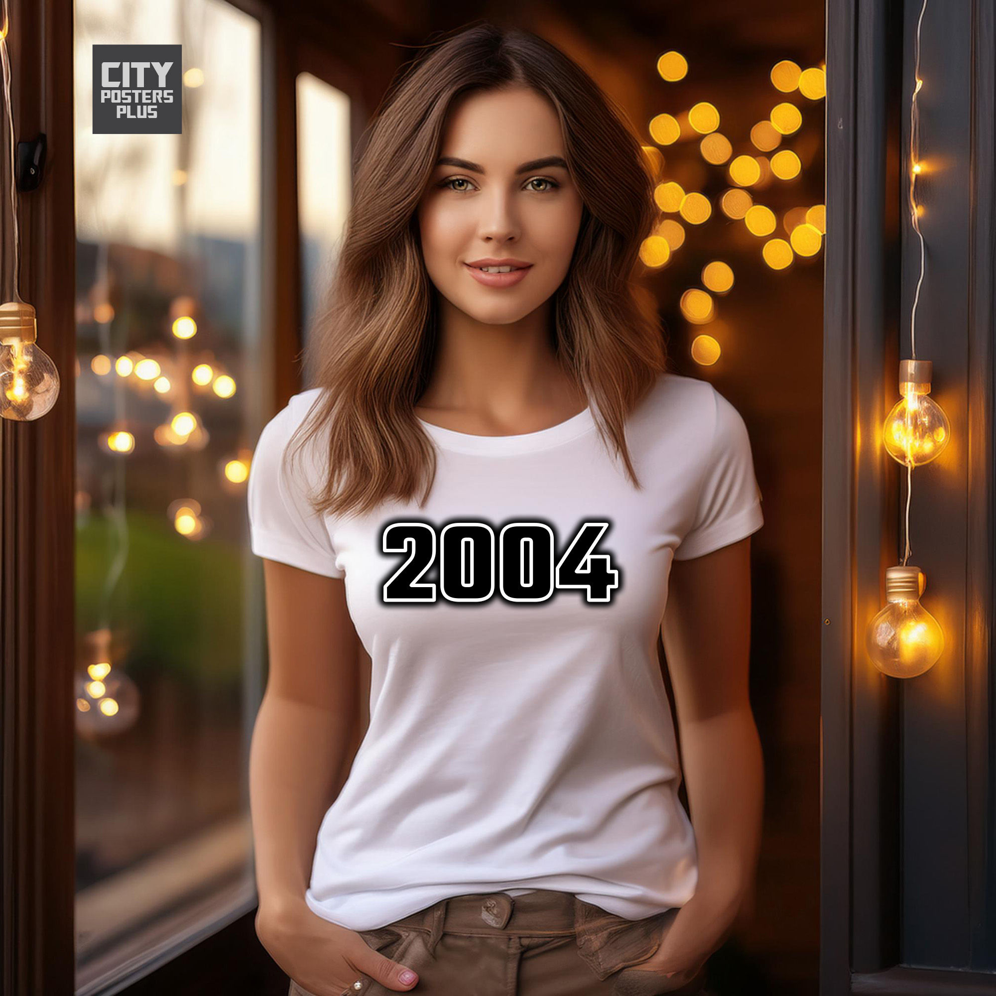 2004 Year Women T-Shirt (White)