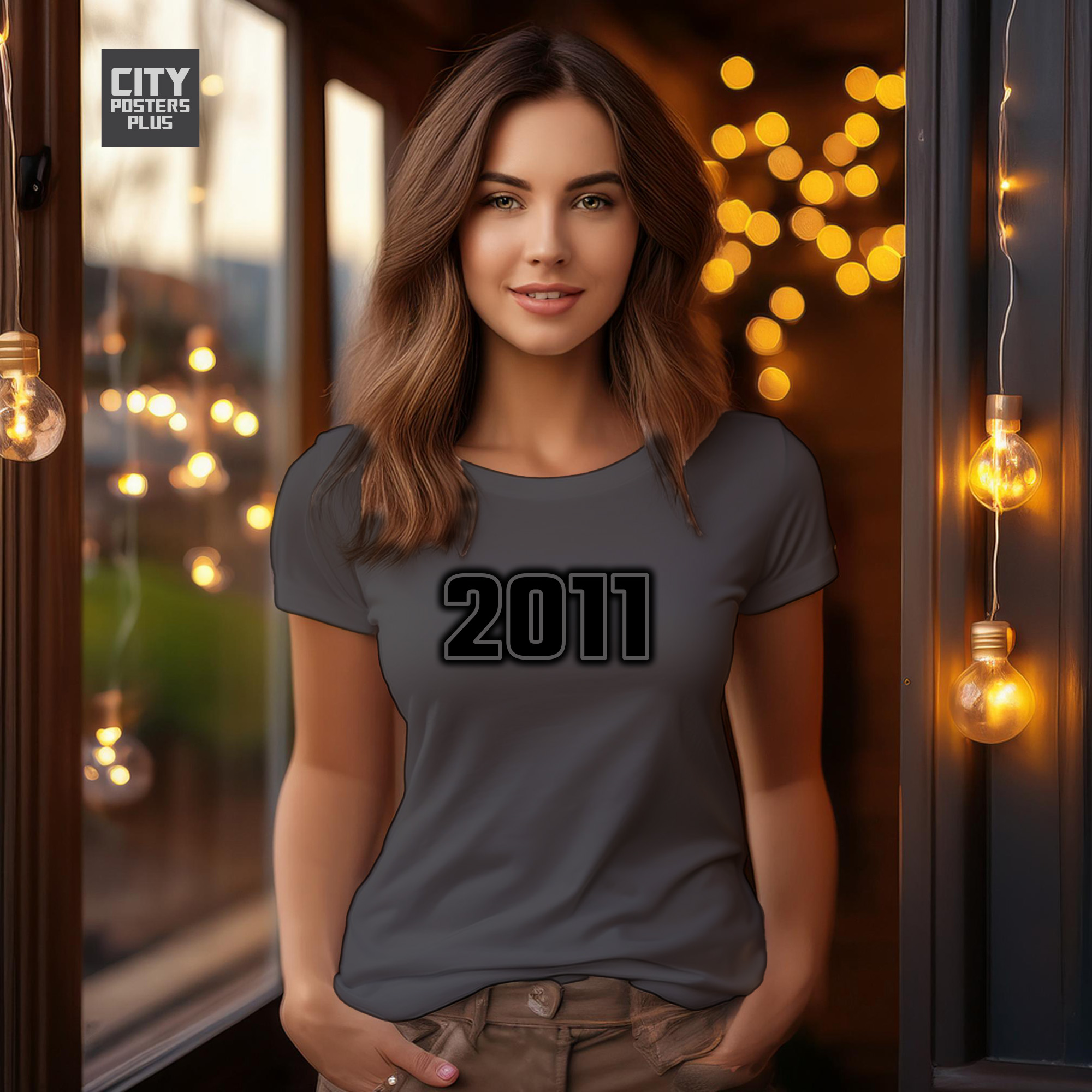 2011 Year Women T-Shirt (Charcoal Grey)