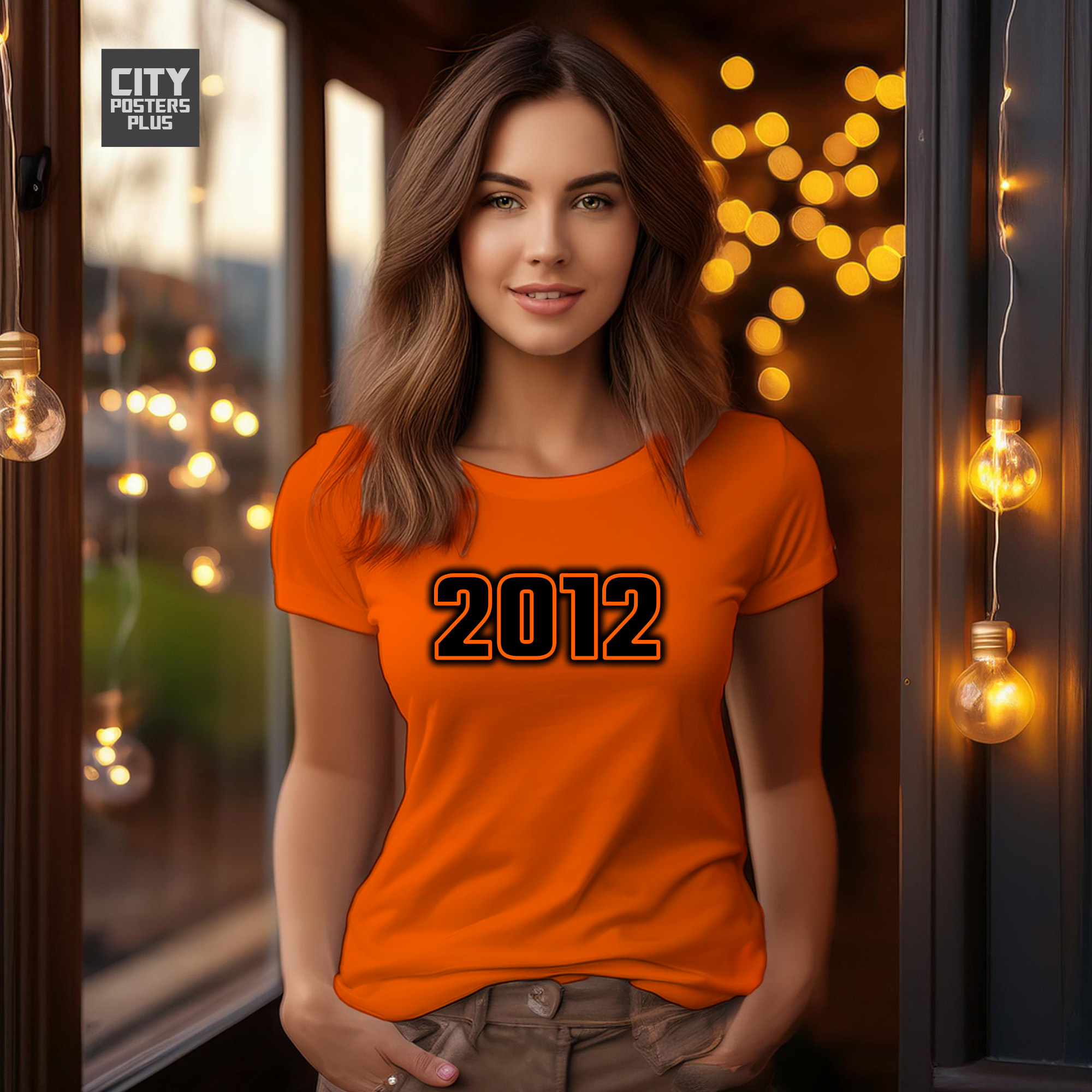 2012 Year Women T-Shirt (Orange)