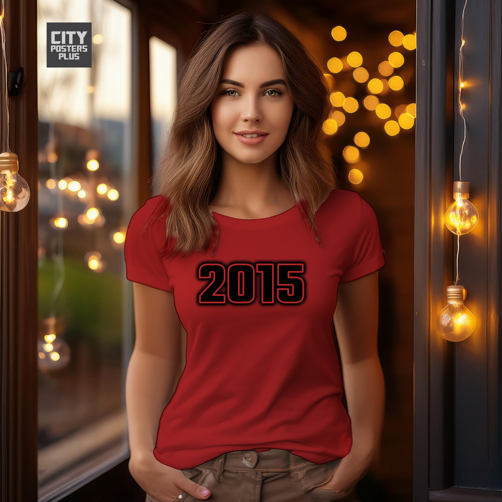 2015 Year Women T-Shirt (Red)