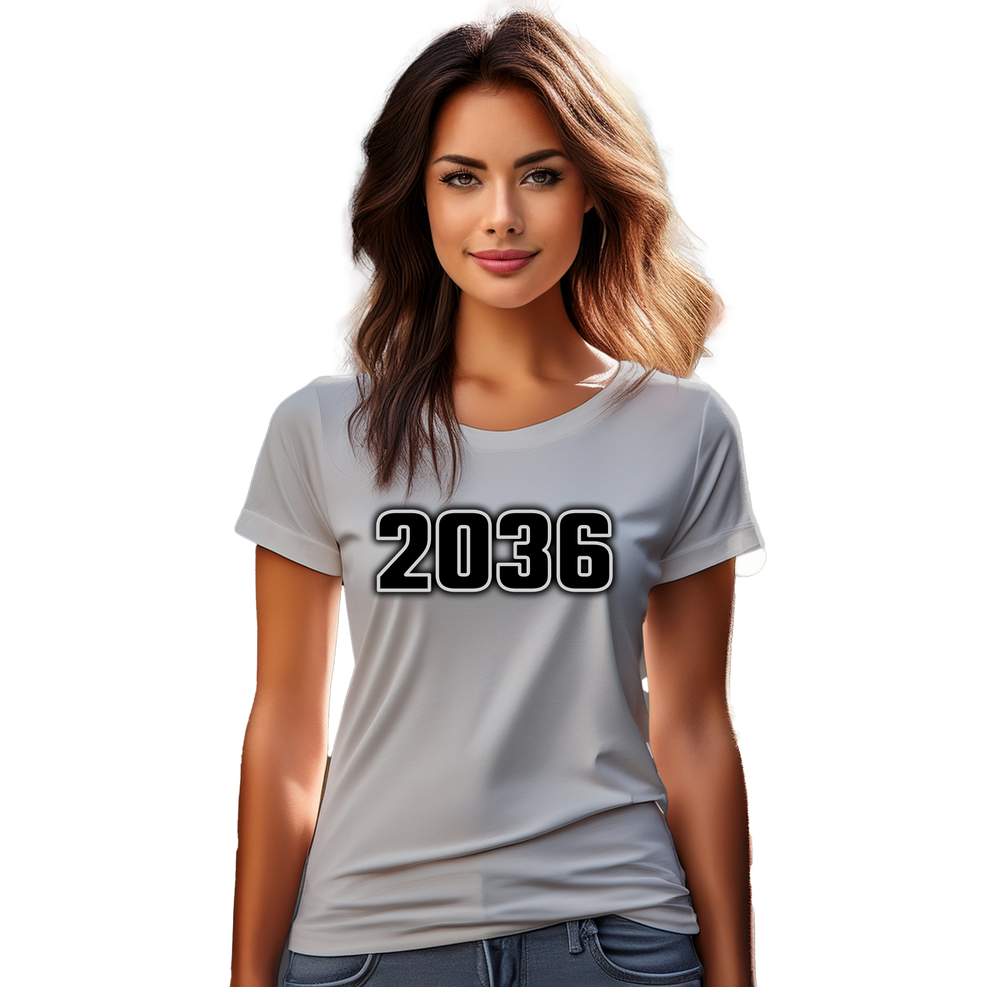 2036 Year Women T-Shirt (Melange Grey) | 360 Fog Plus