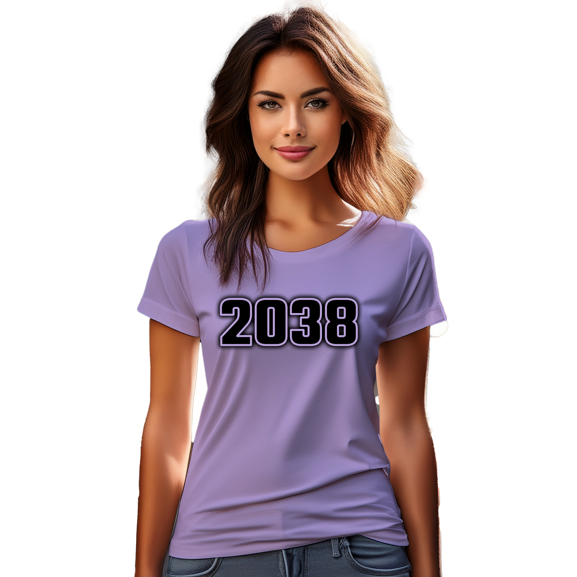 2038 Year Women T-Shirt (Iris Lavender) | 360 Fog Plus