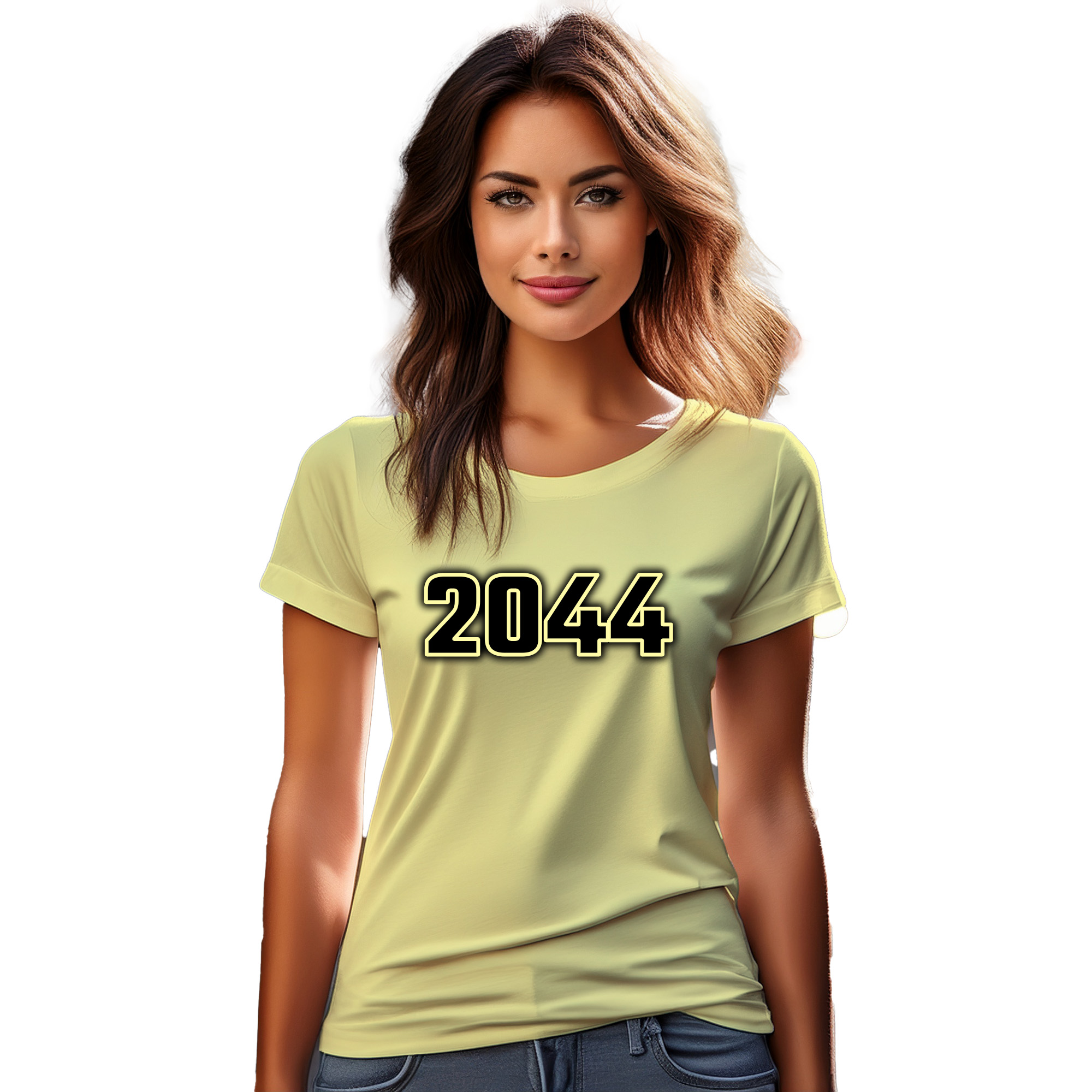 2044 Year Women T-Shirt (Butter Yellow) | 360 Fog Plus