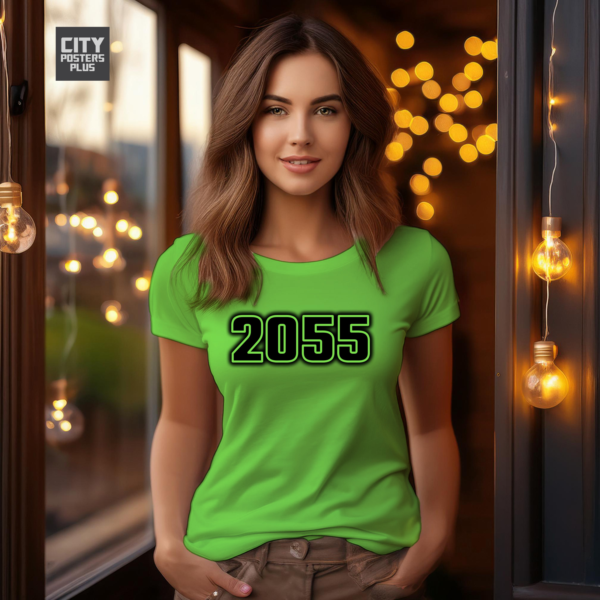 2055 Year Women T-Shirt (Liril Green)