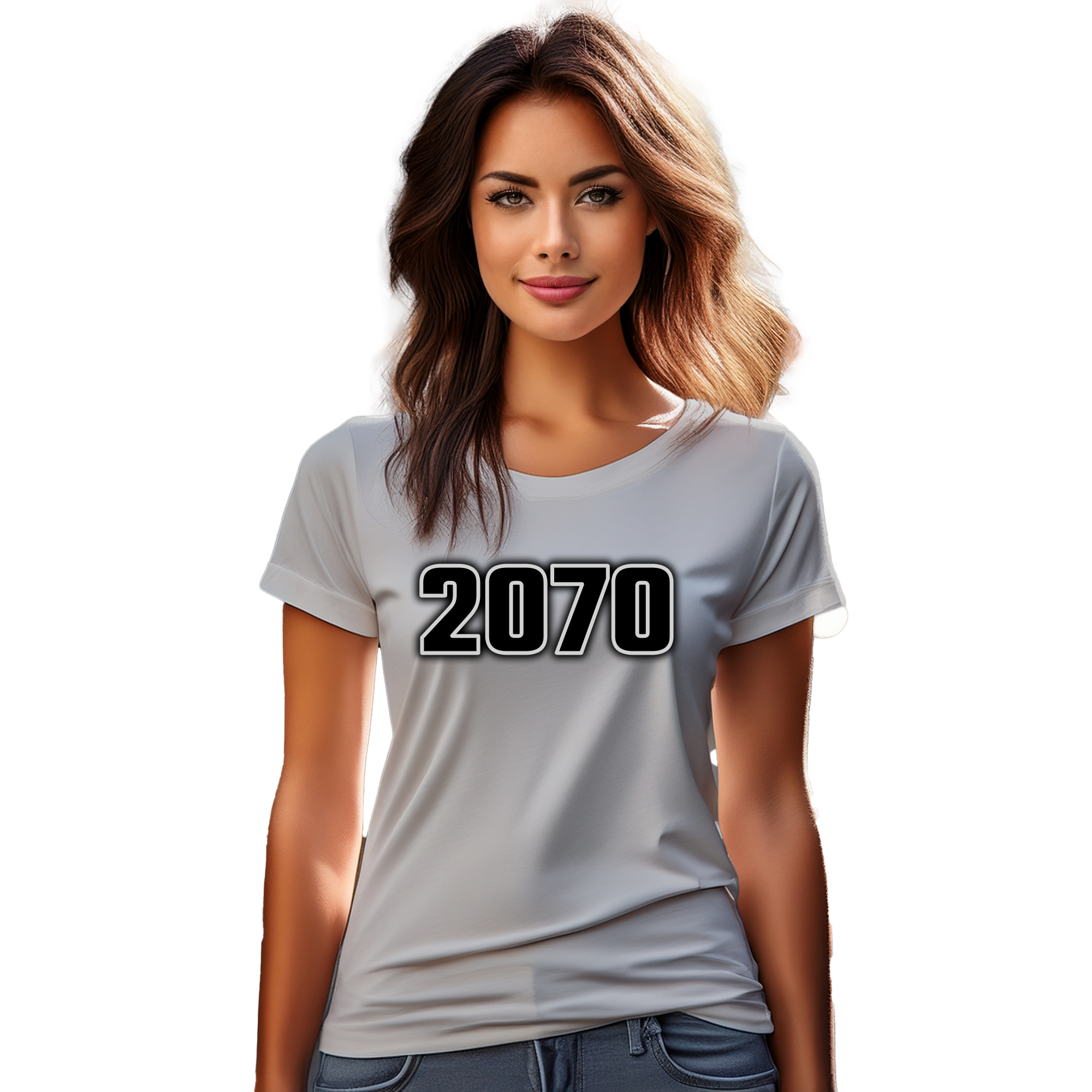 2070 Year Women T-Shirt (Melange Grey) | 360 Fog Plus