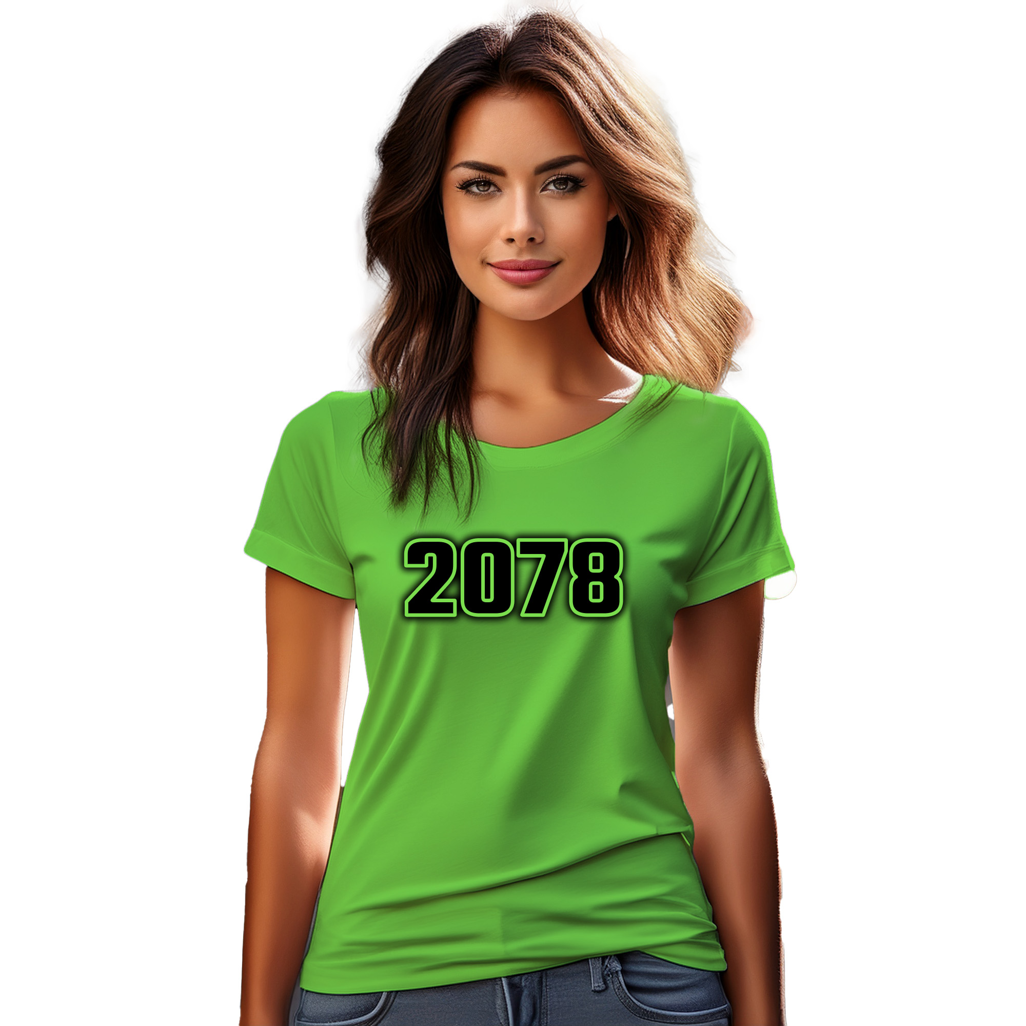 2078 Year Women T-Shirt (Liril Green) | 360 Fog Plus