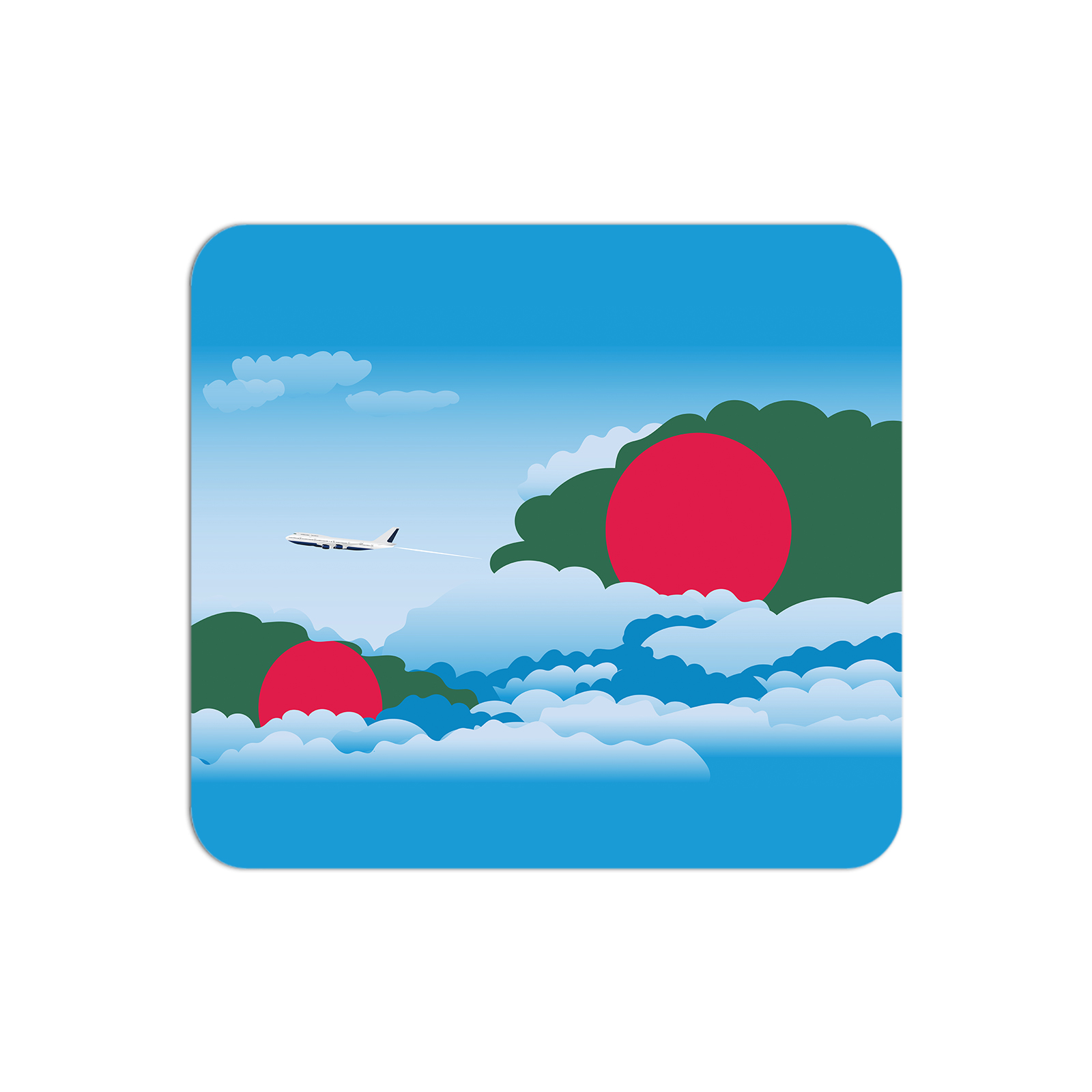 Bangladesh Airplane Airport Flight Day Clouds Mousepad 