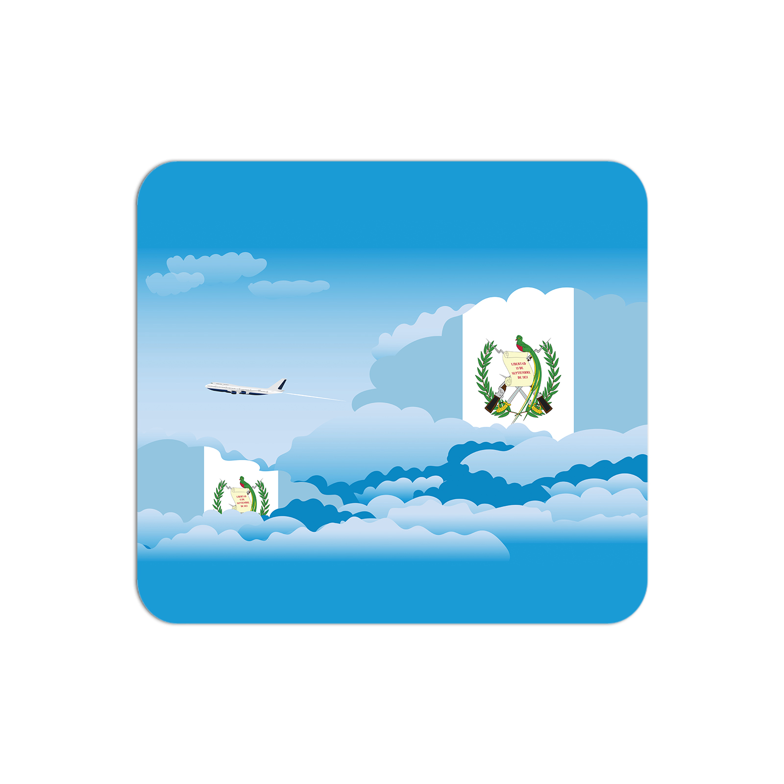 Guatemala Airplane Airport Flight Day Clouds Mousepad 