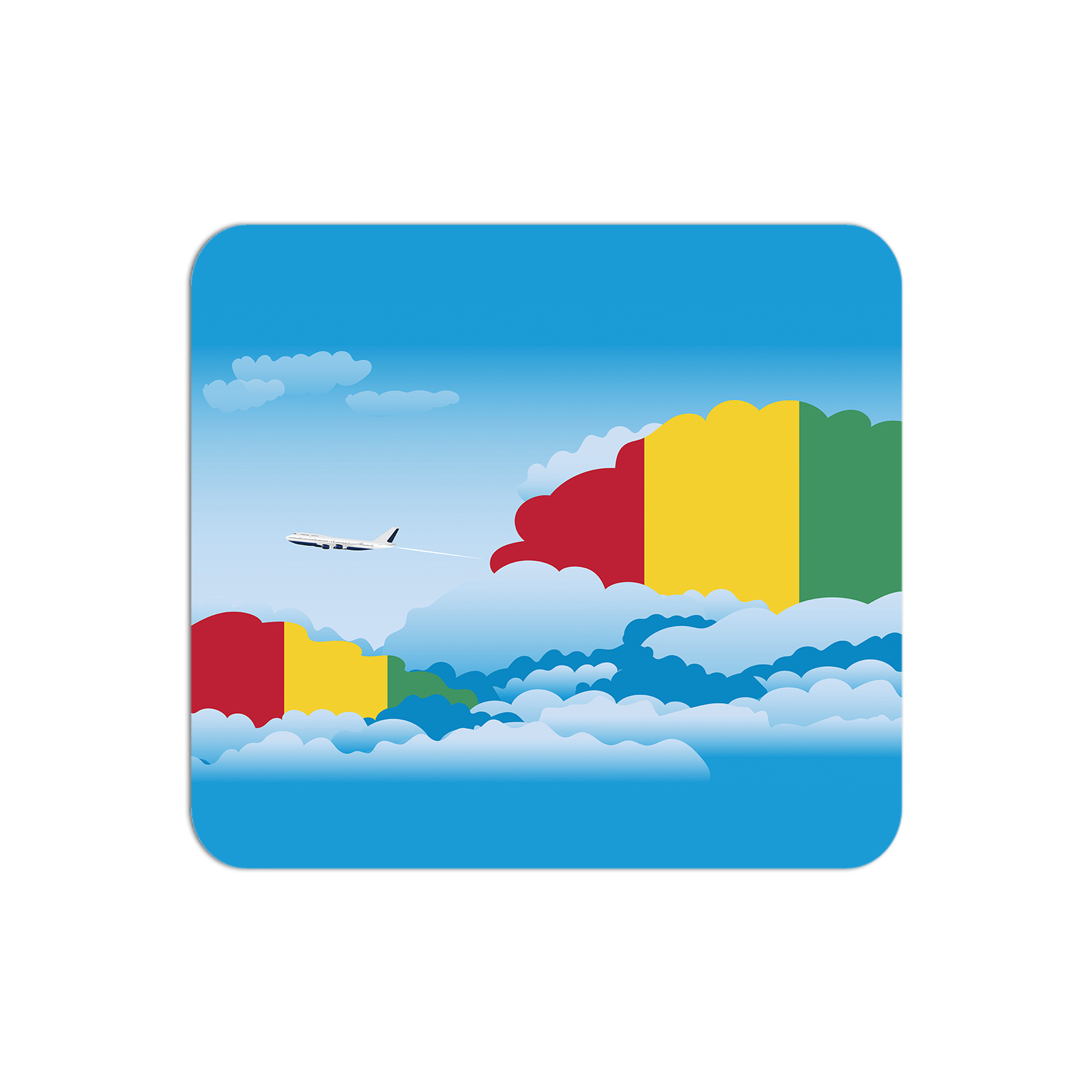 Guinea Airplane Airport Flight Day Clouds Mousepad 