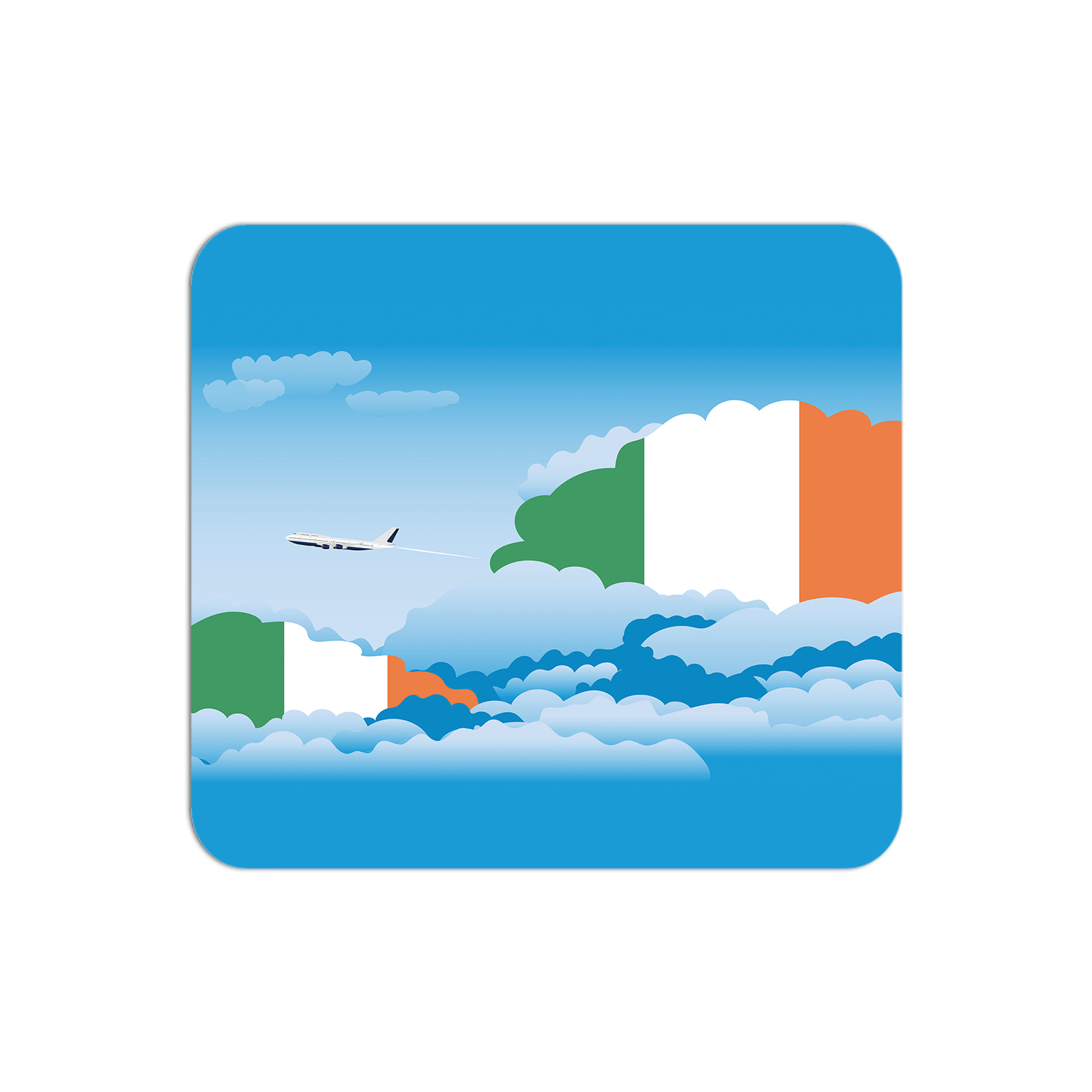 Ireland Airplane Airport Flight Day Clouds Mousepad 