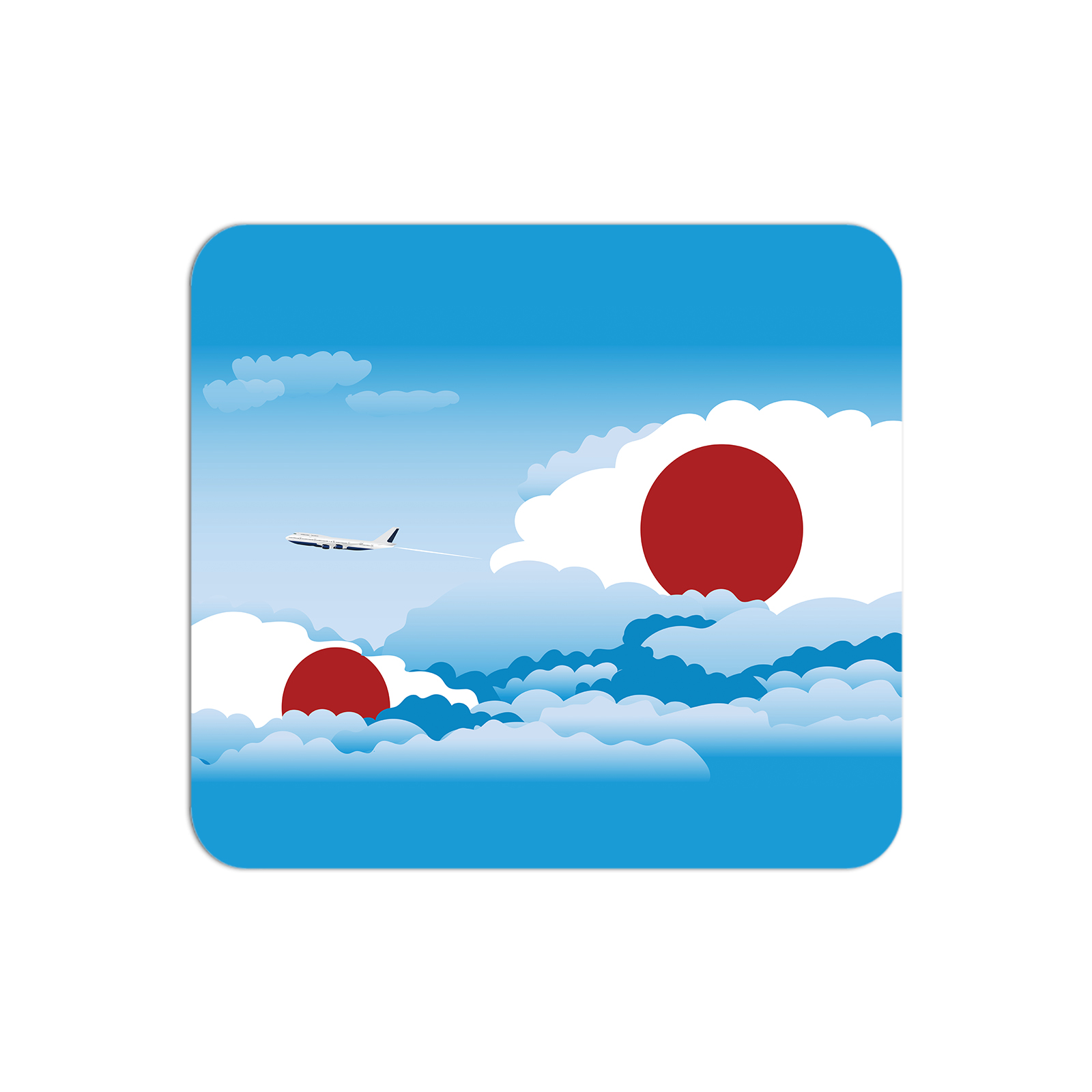 Japan Airplane Airport Flight Day Clouds Mousepad 