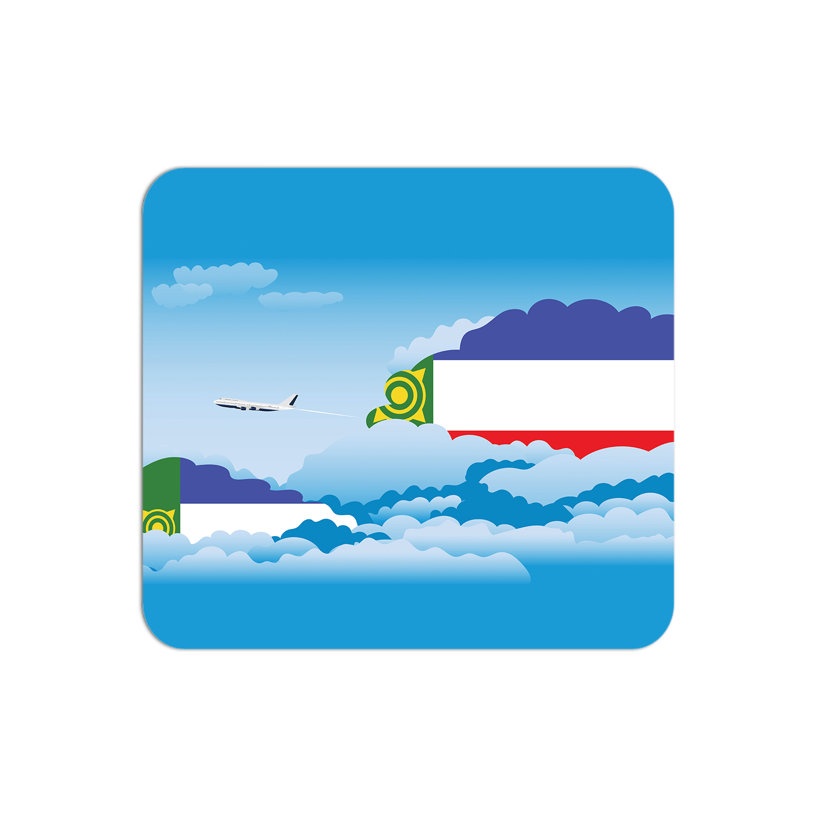 Khakassia Airplane Airport Flight Day Clouds Mousepad 