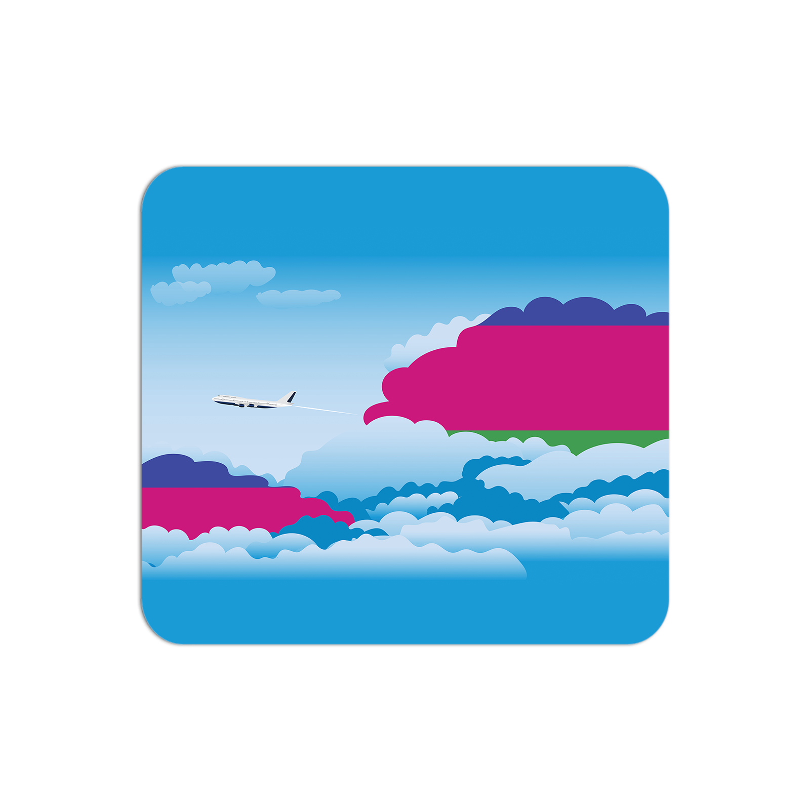 Kuban Peoples Republic Airplane Airport Flight Day Clouds Mousepad 